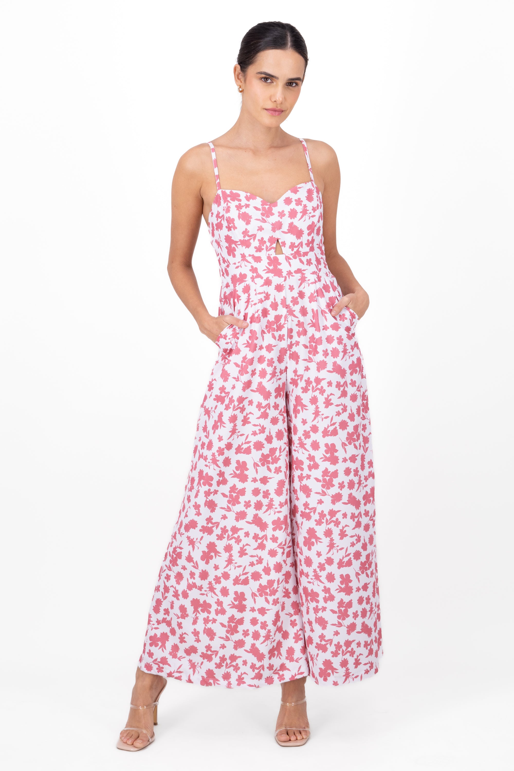 Jumpsuit estampado flores ROSA COMBO