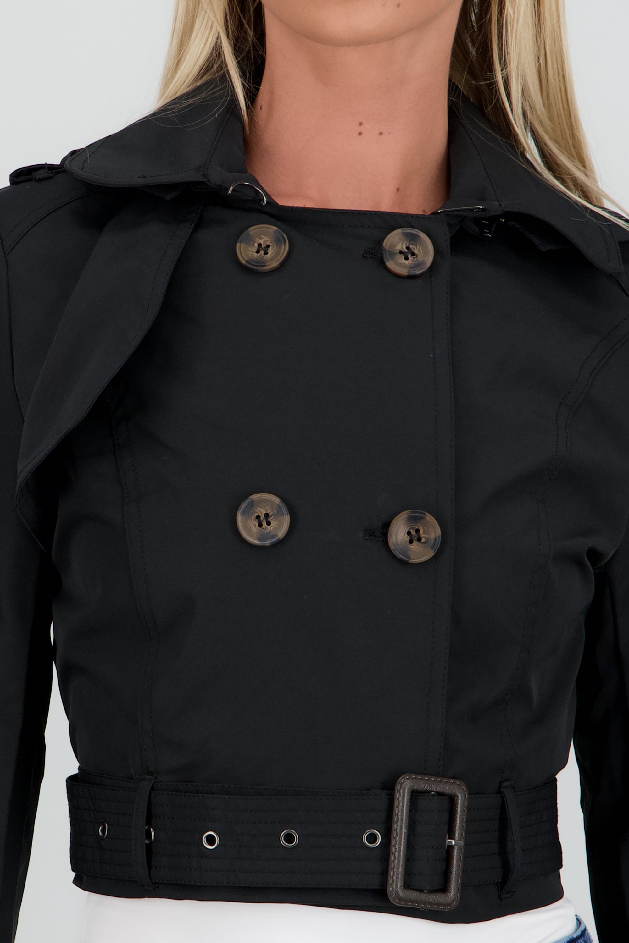 Gabardina crop NEGRO