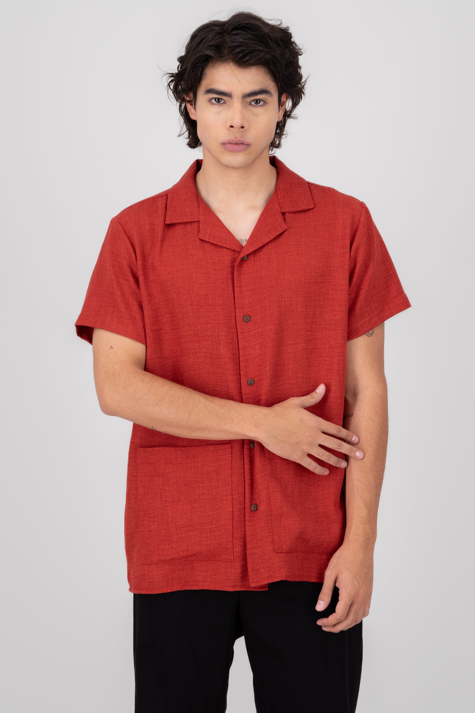 Camisa Resort Coconut LADRILLO