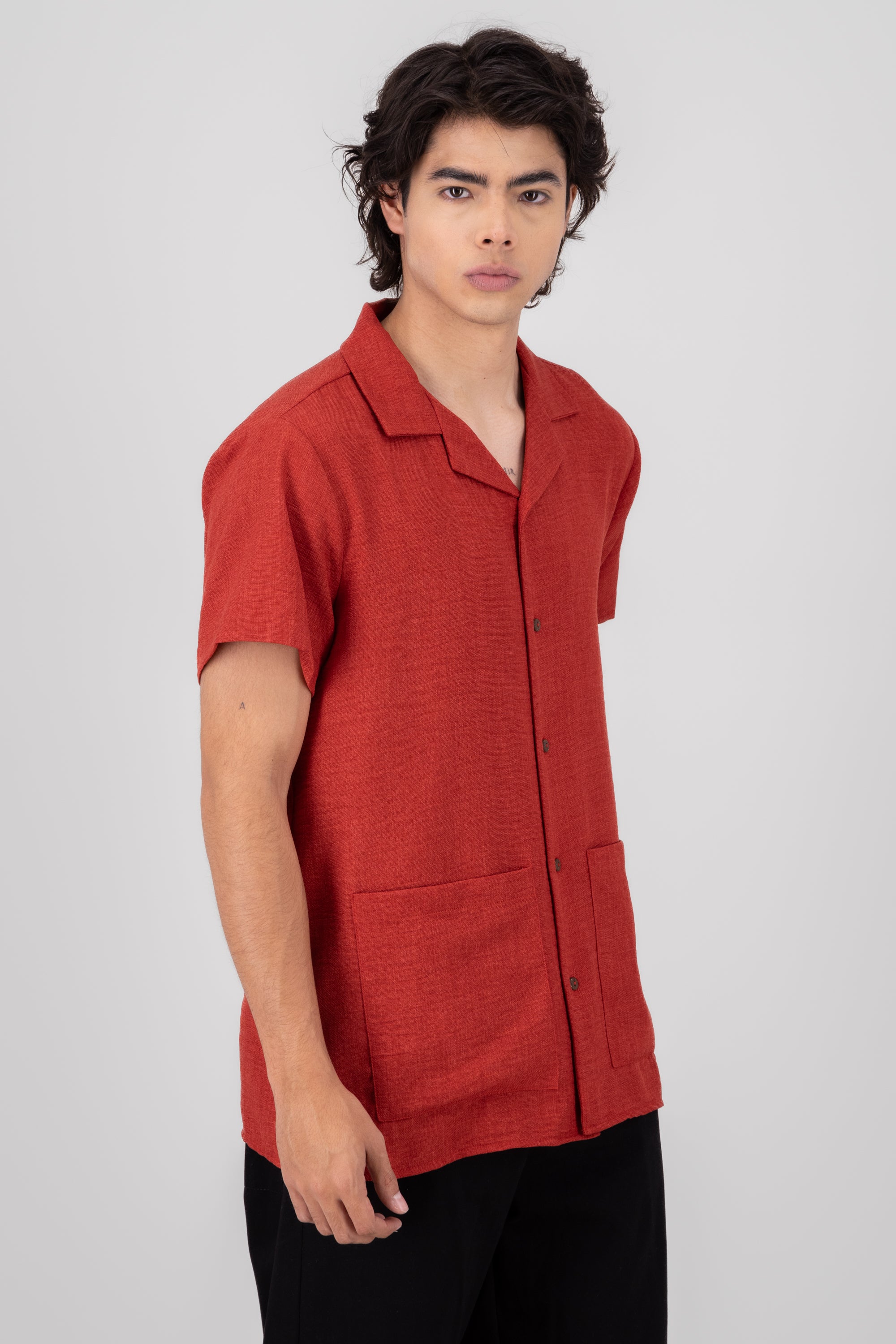 Camisa Resort Coconut LADRILLO