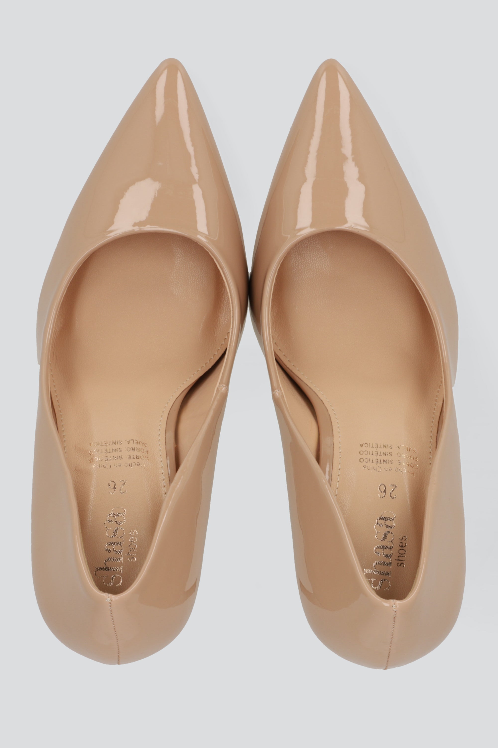 TACÓN PUNTAL SENCILLO ALTO CHAROL NUDE