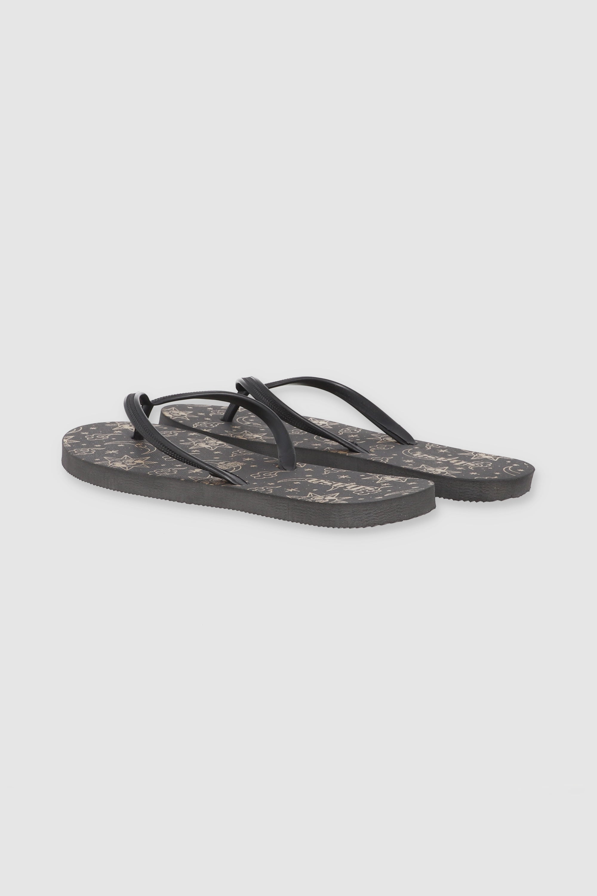 FLIP FLOP PRINT LUNAS NEGRO