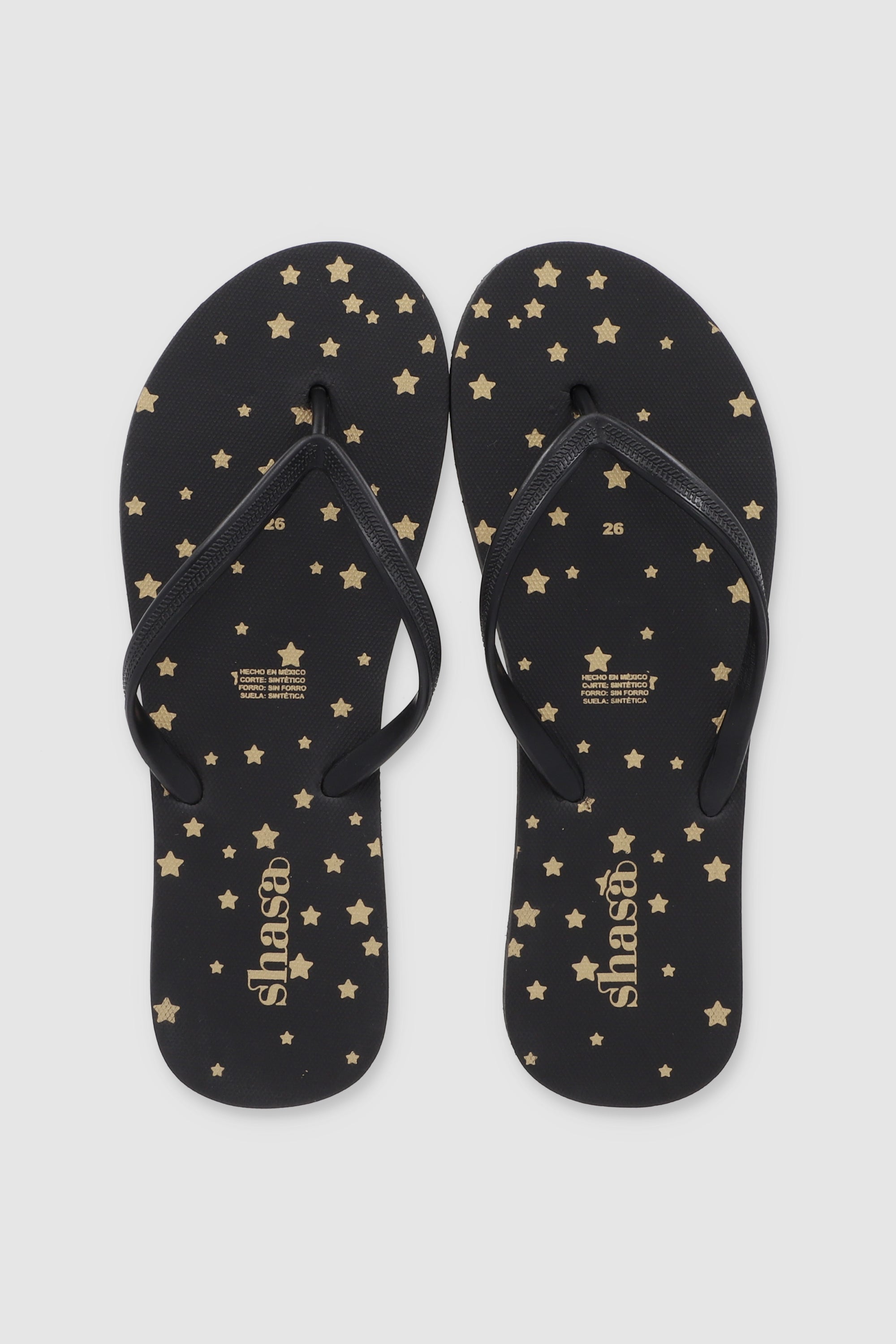 FLIP FLOP ESTRELLAS NEGRO