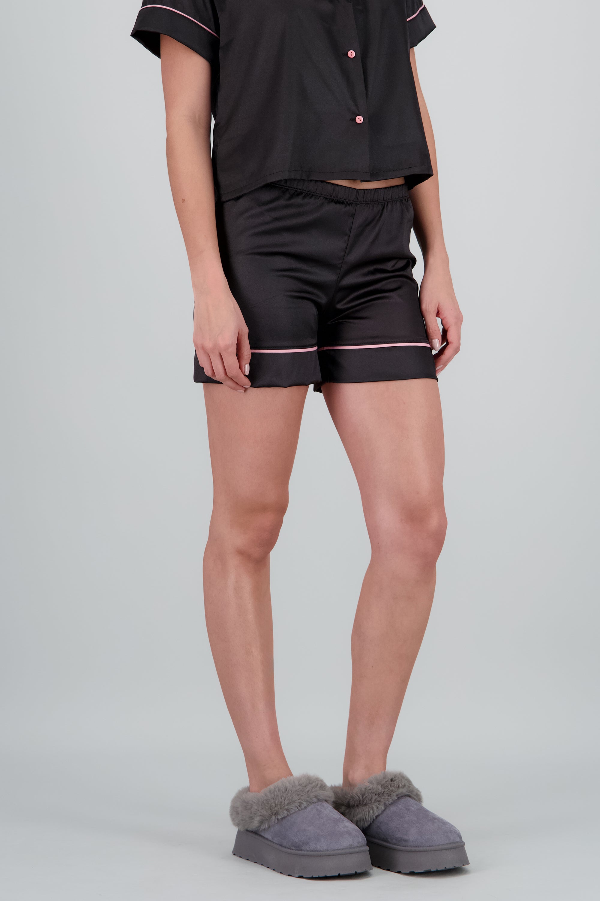 Pantufla Peluda Mula GRIS