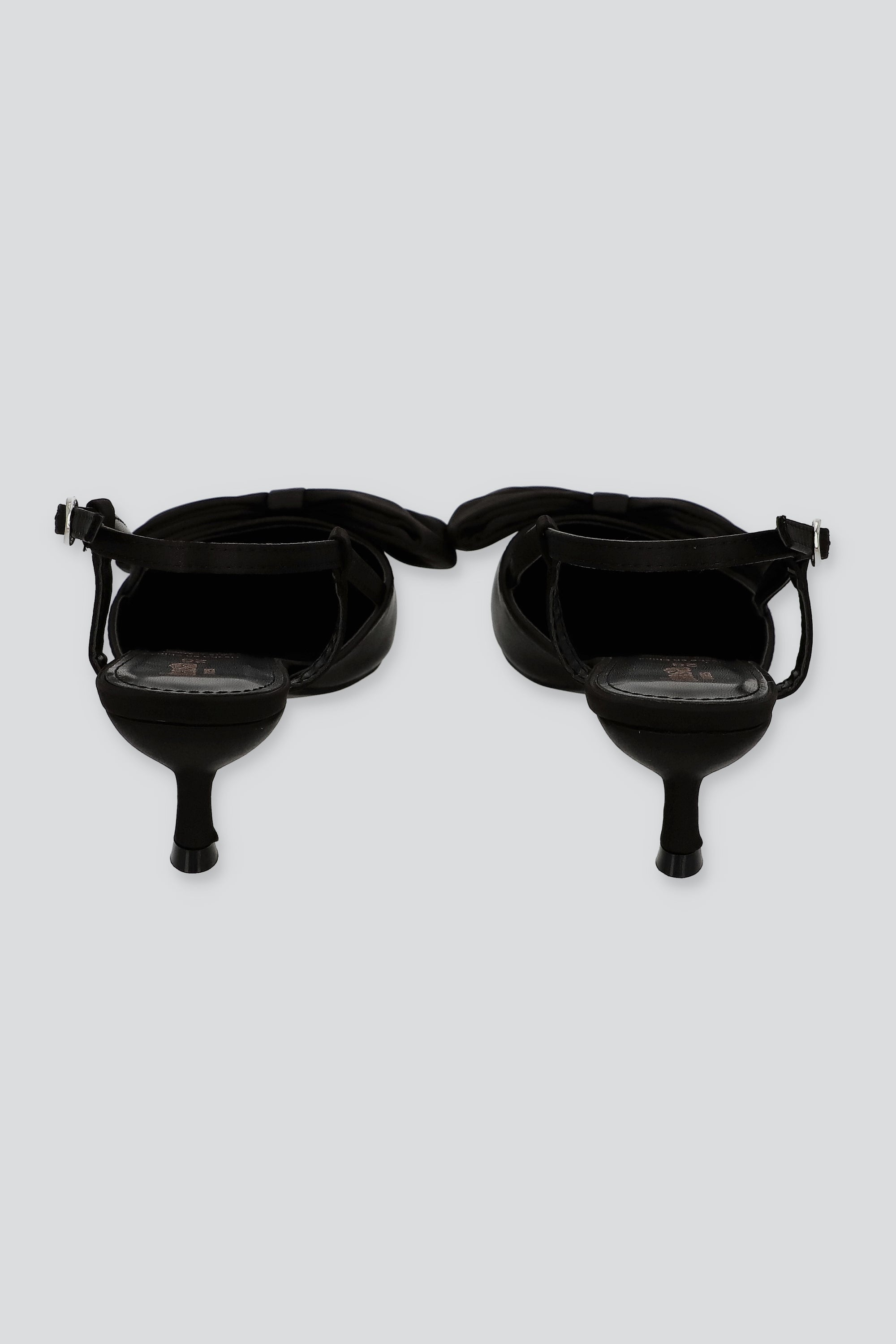 Tacón moño slingback NEGRO