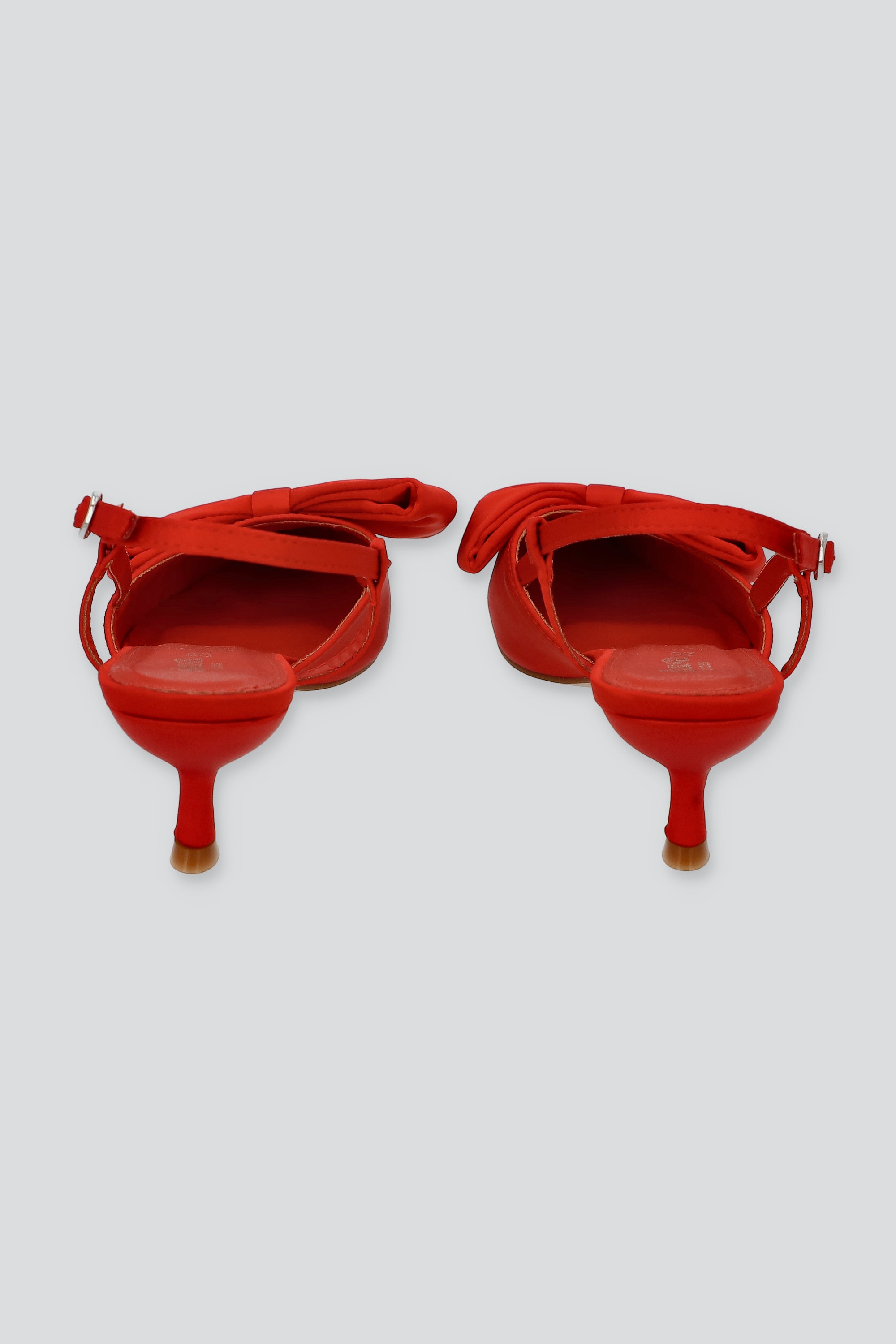 Tacón moño slingback ROJO