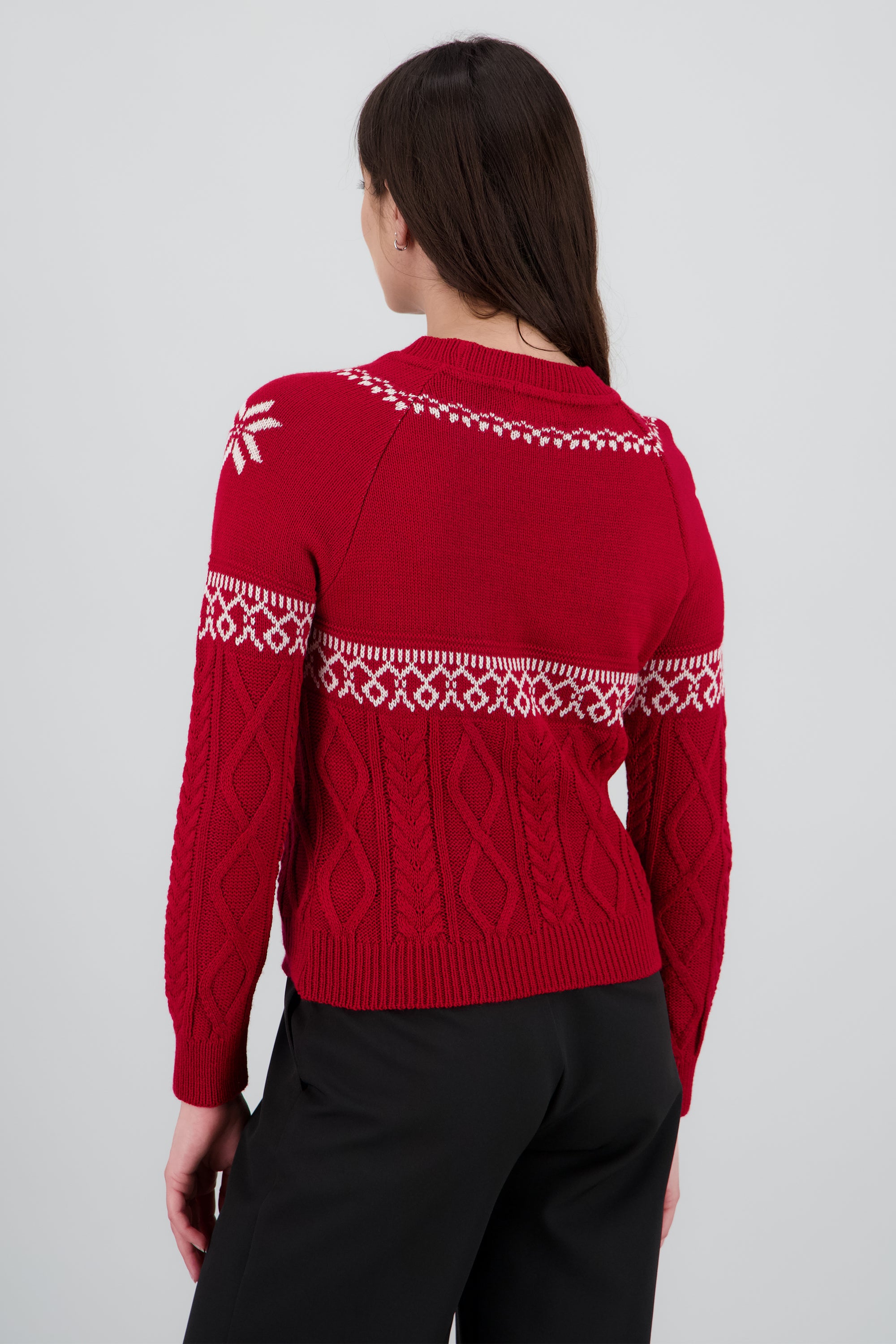 Sueter navideño renos ROJO COMBO