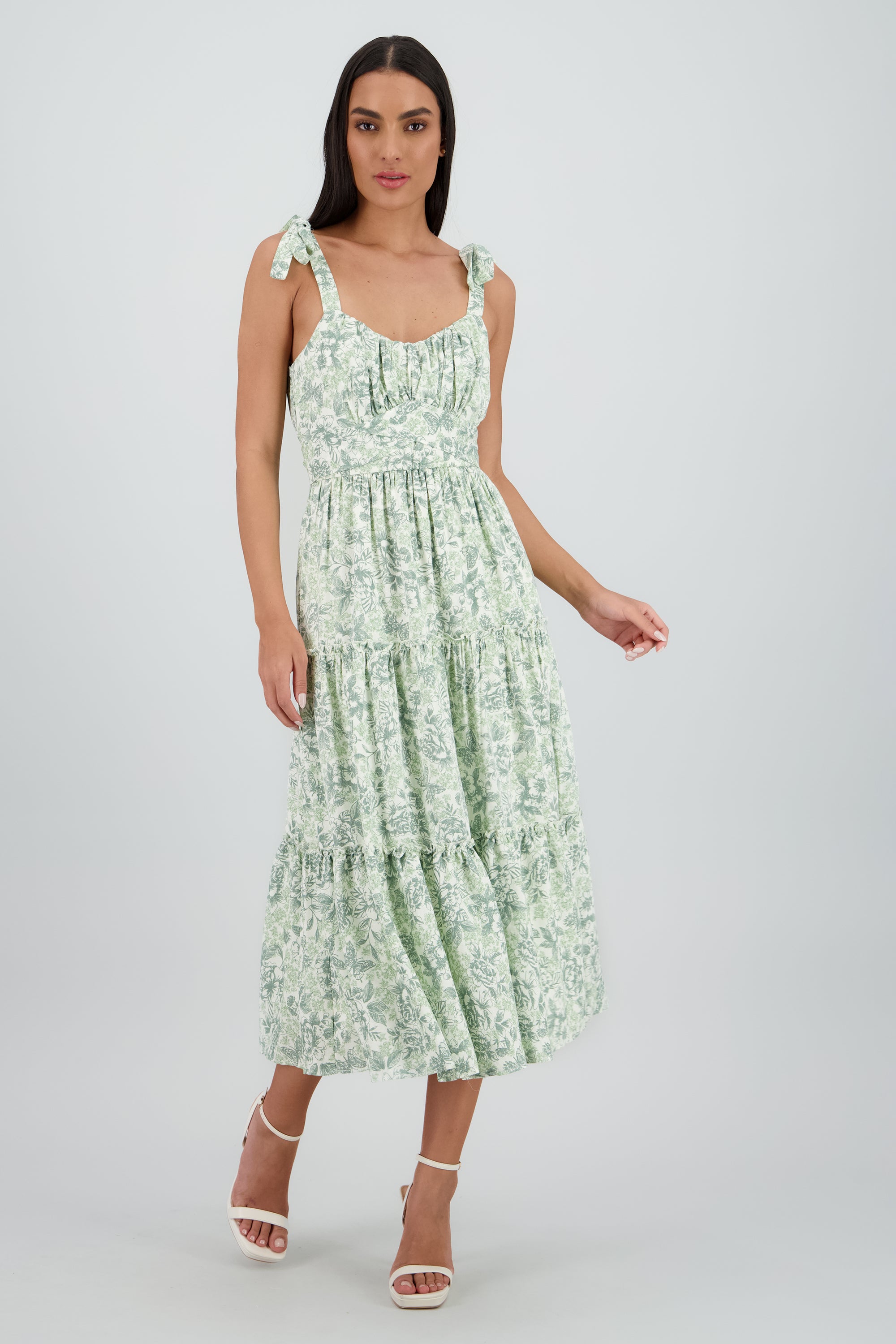 Vestido maxi floral