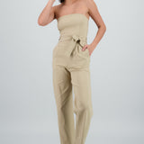 JUMPSUIT STRAPLESS DET CINTURON