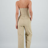 JUMPSUIT STRAPLESS DET CINTURON
