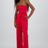 JUMPSUIT STRAPLESS DET CINTURON