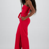 JUMPSUIT STRAPLESS DET CINTURON