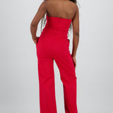 JUMPSUIT STRAPLESS DET CINTURON