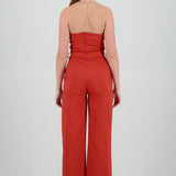 JUMPSUIT STRAPLESS DET CINTURON