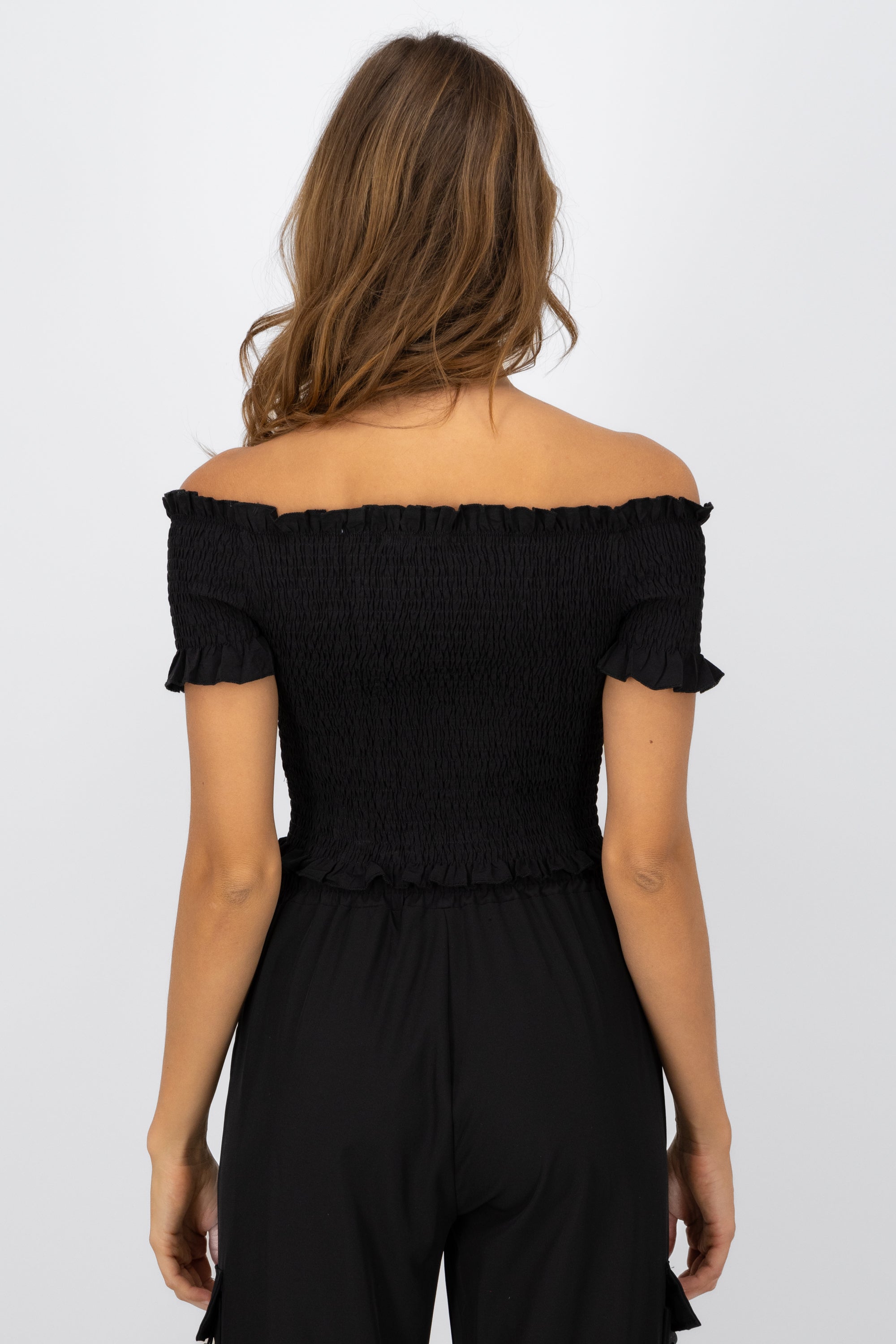 Blusa smog detalle cierre NEGRO