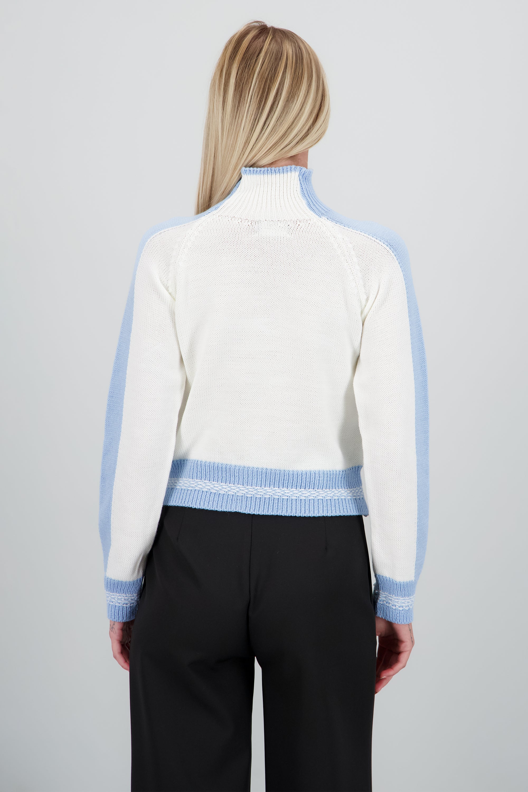 Sueter navideño copo de nieve AZUL COMBO