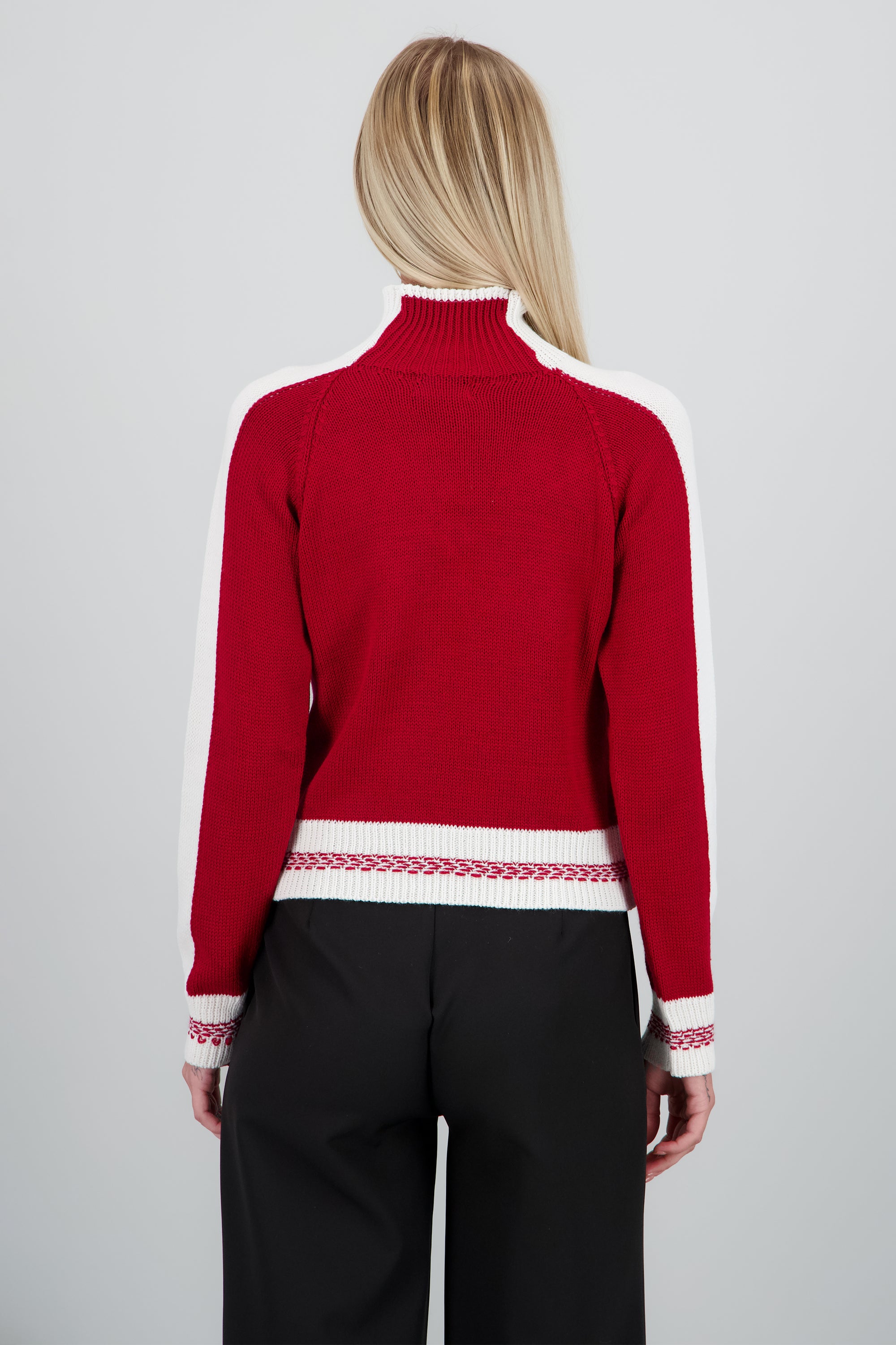 Sueter navideño copo de nieve ROJO COMBO