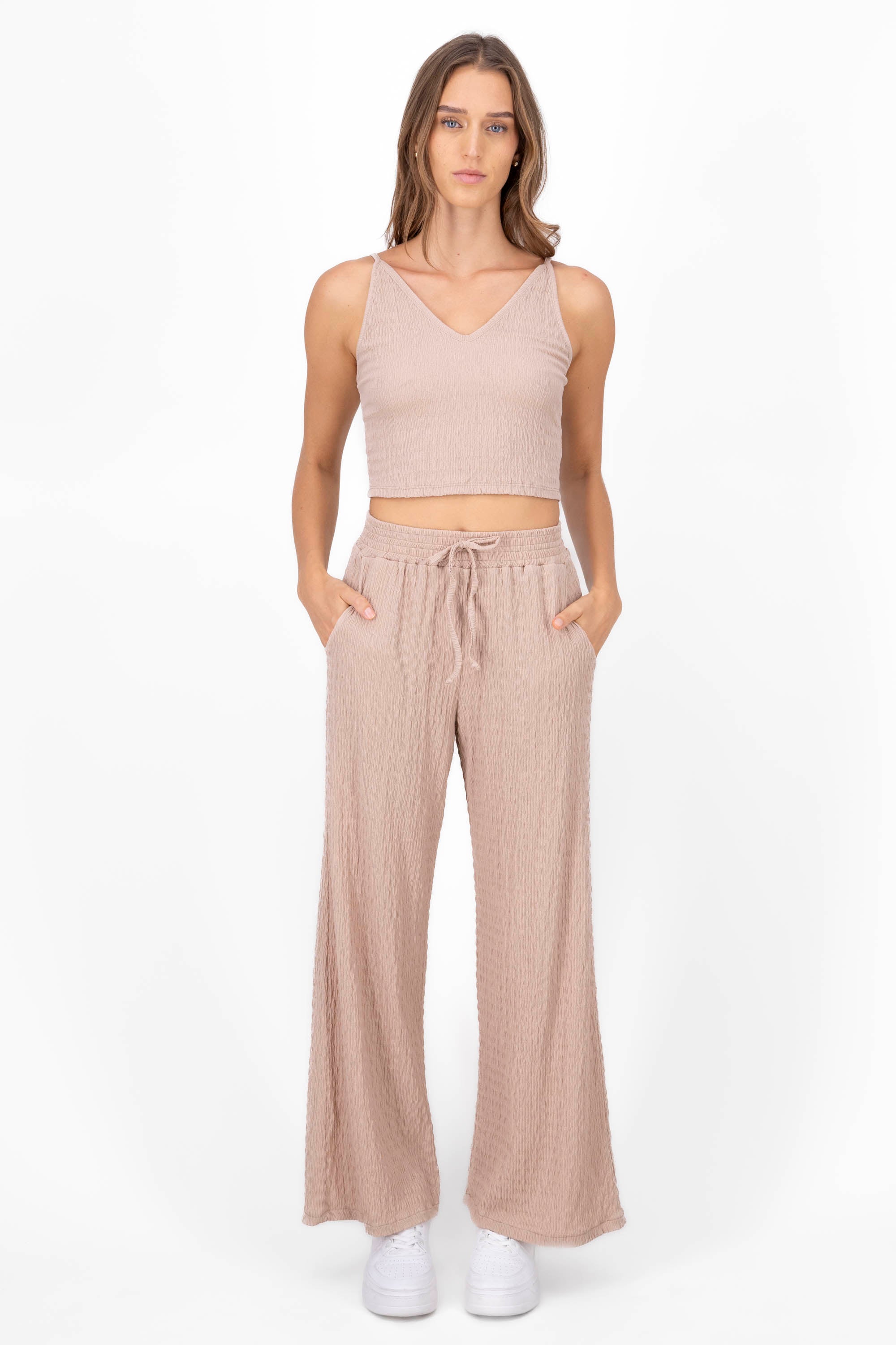 Pantalon fluido BEIGE