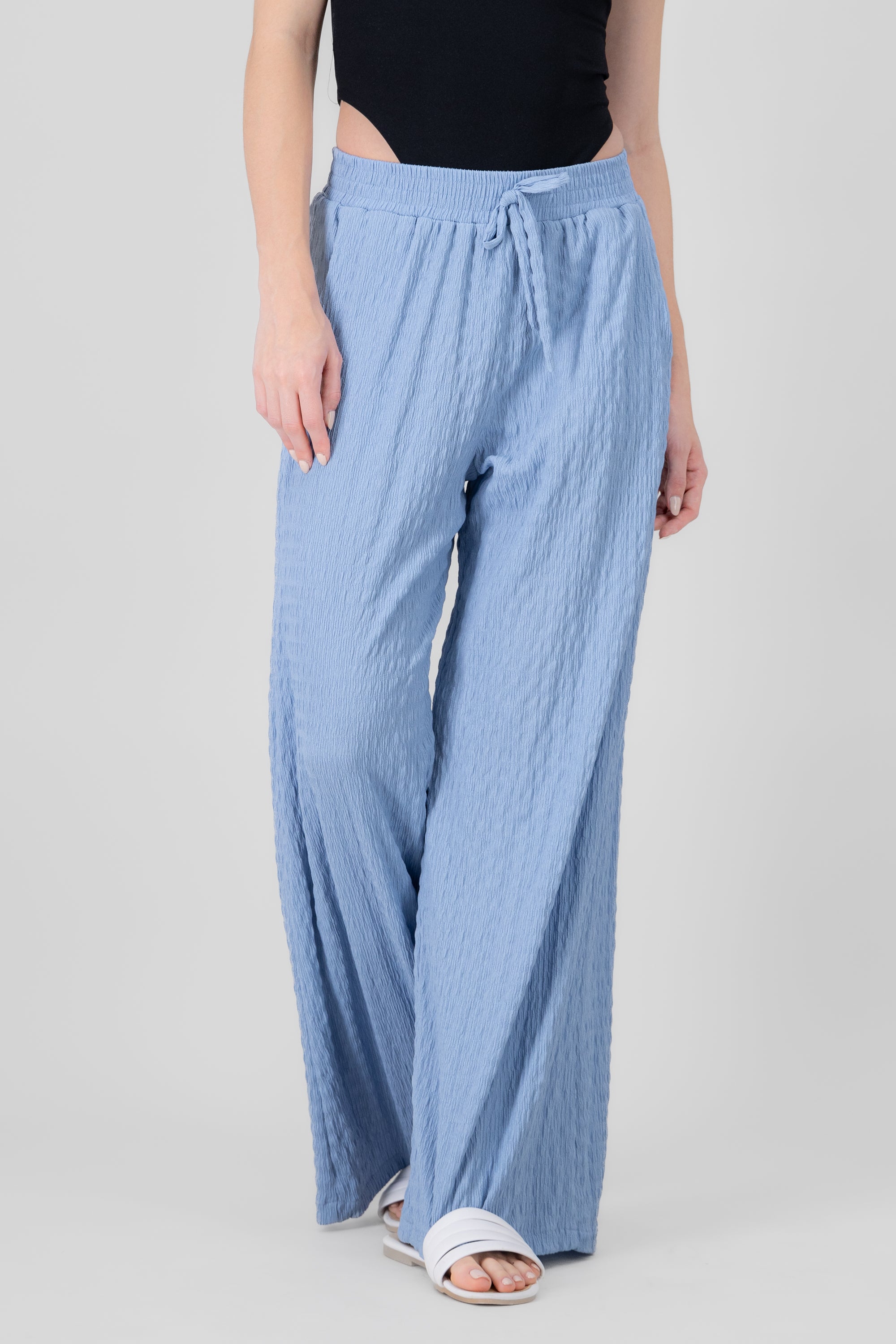 Pantalon fluido AZUL CIELO