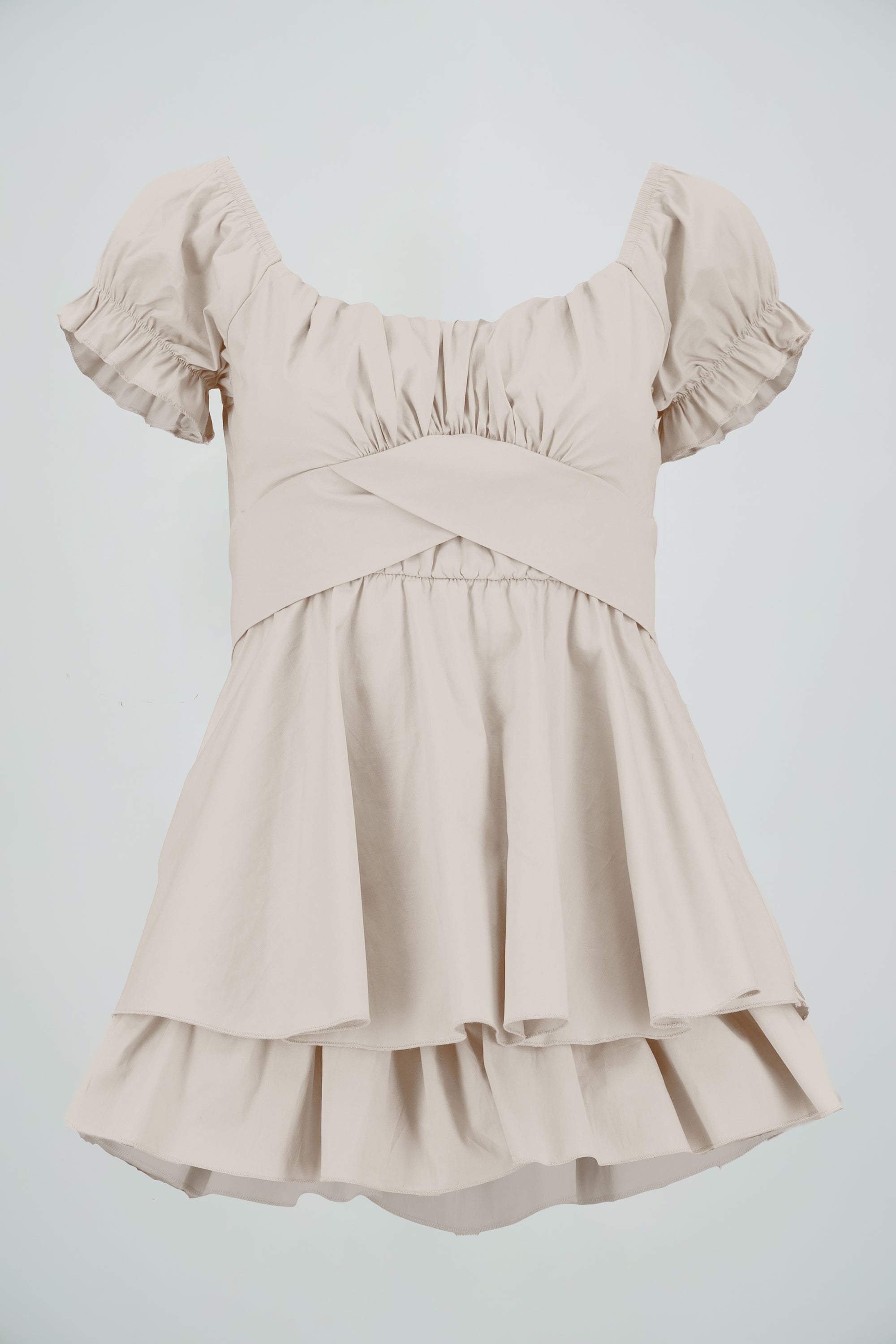 Vestido olanes manga corta