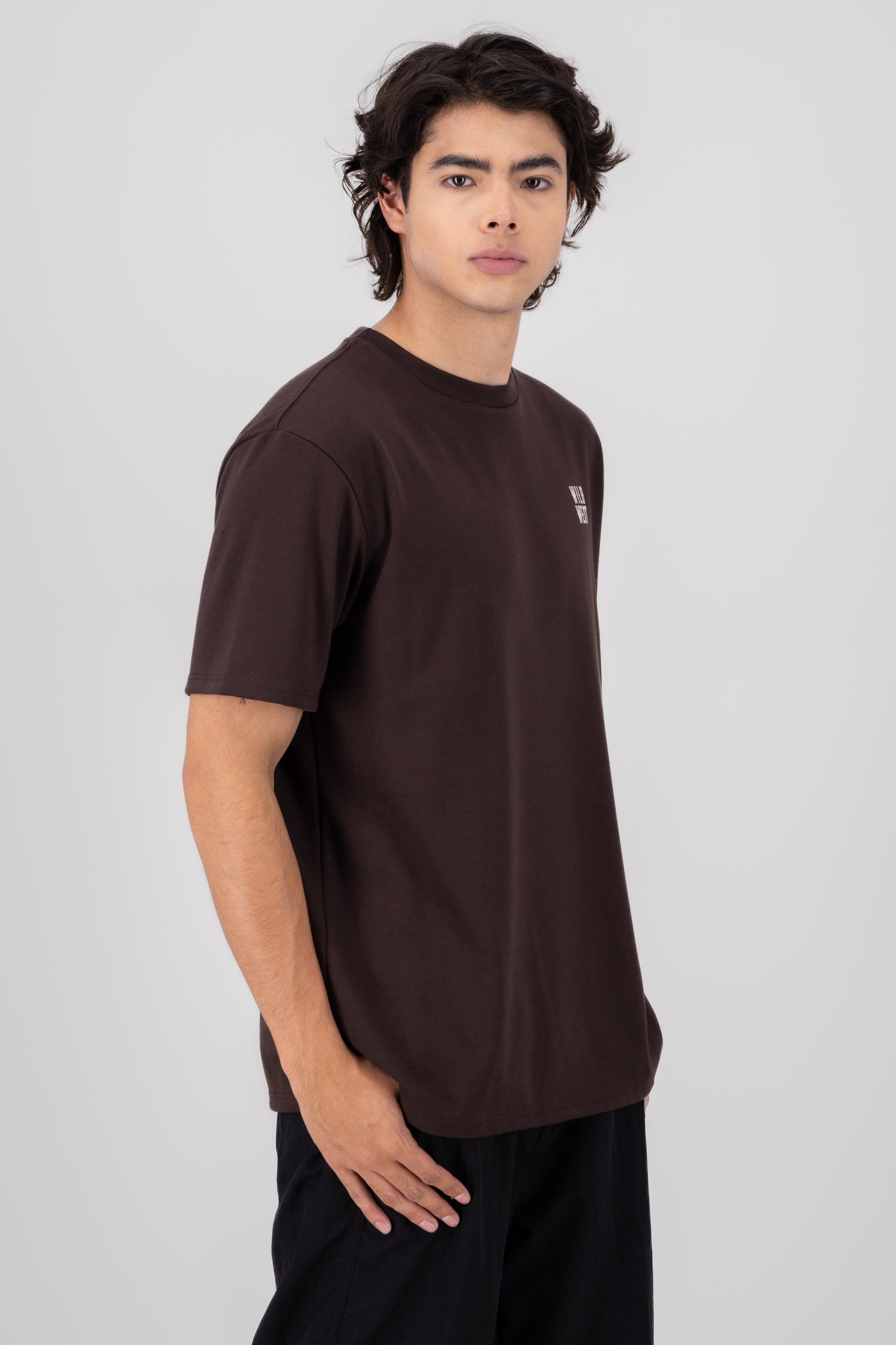 Playera oversized wild west CHOCOLATE