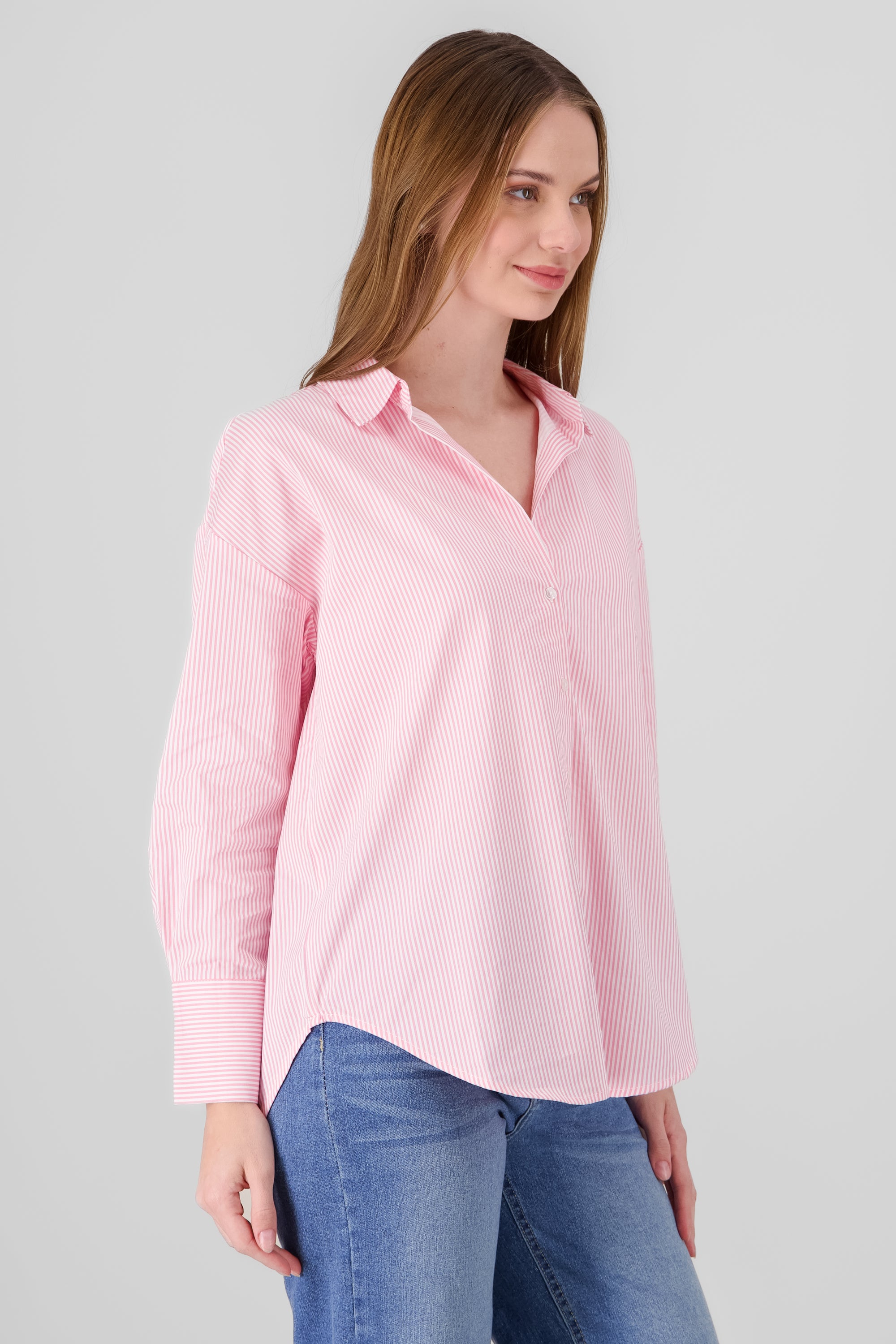 Camisa larga rayas ROSA COMBO