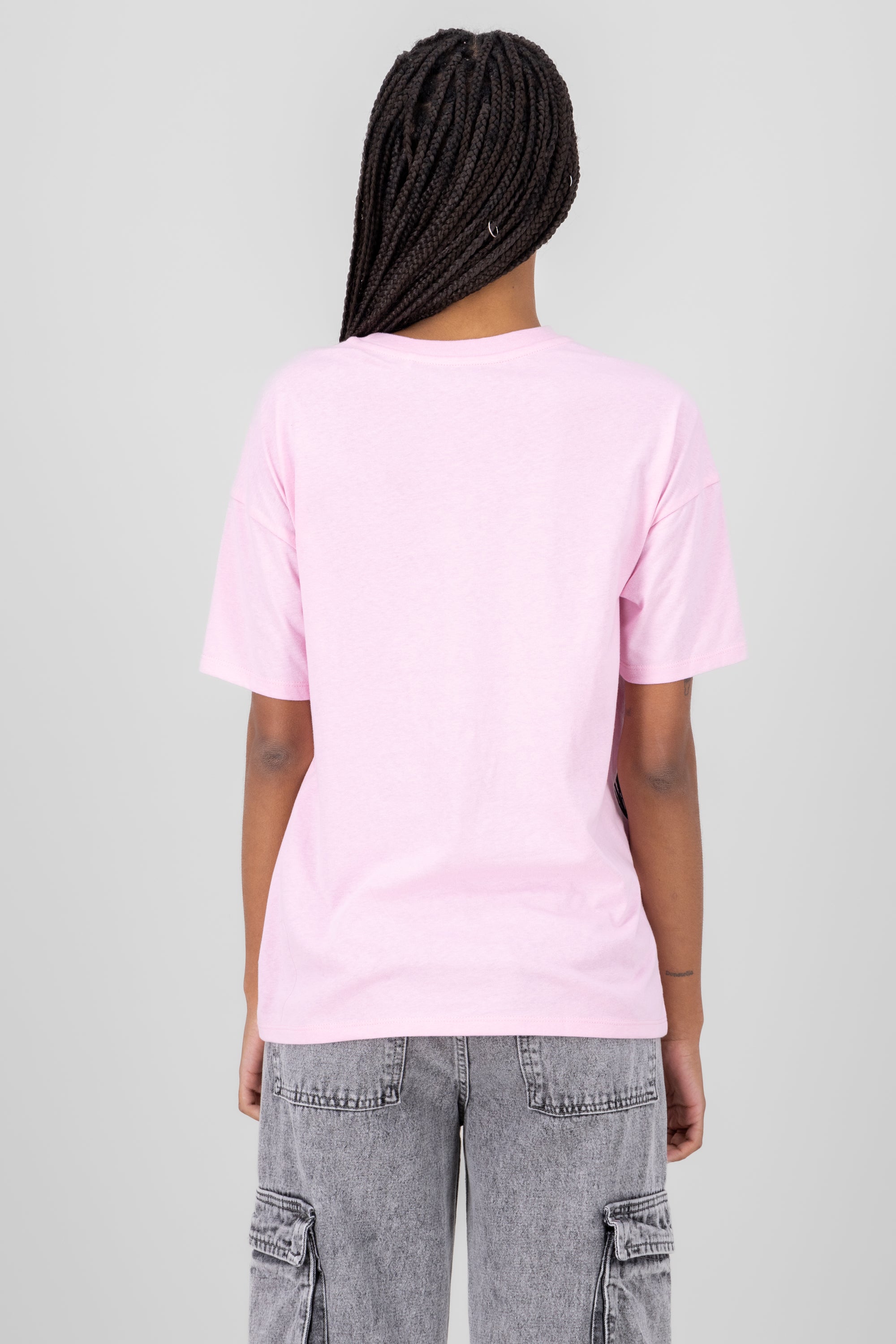 Playera over draculaura ROSA PASTEL