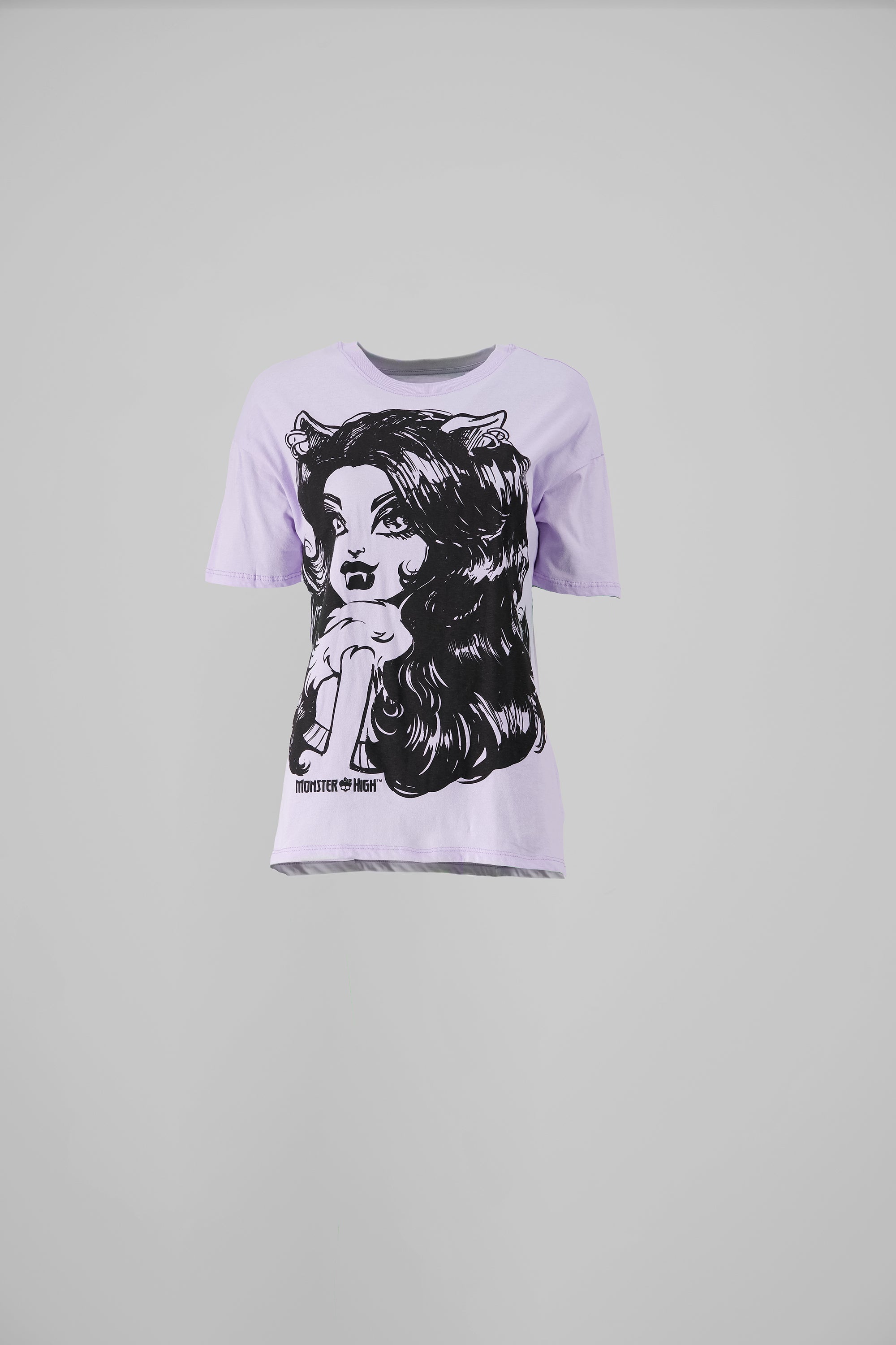 Playera over clawdeen wolf LILA