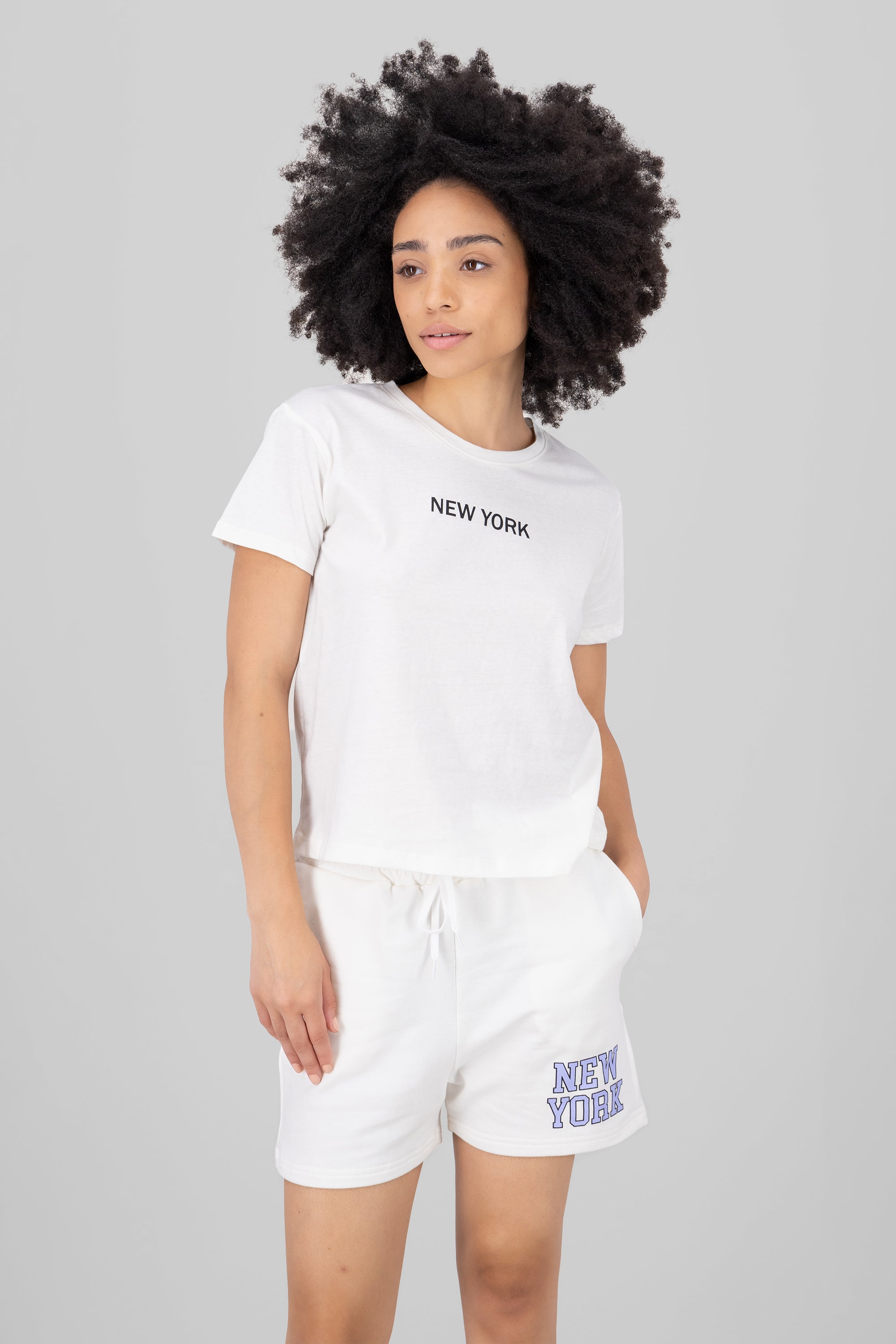 Playera estampado nueva york BLANCO