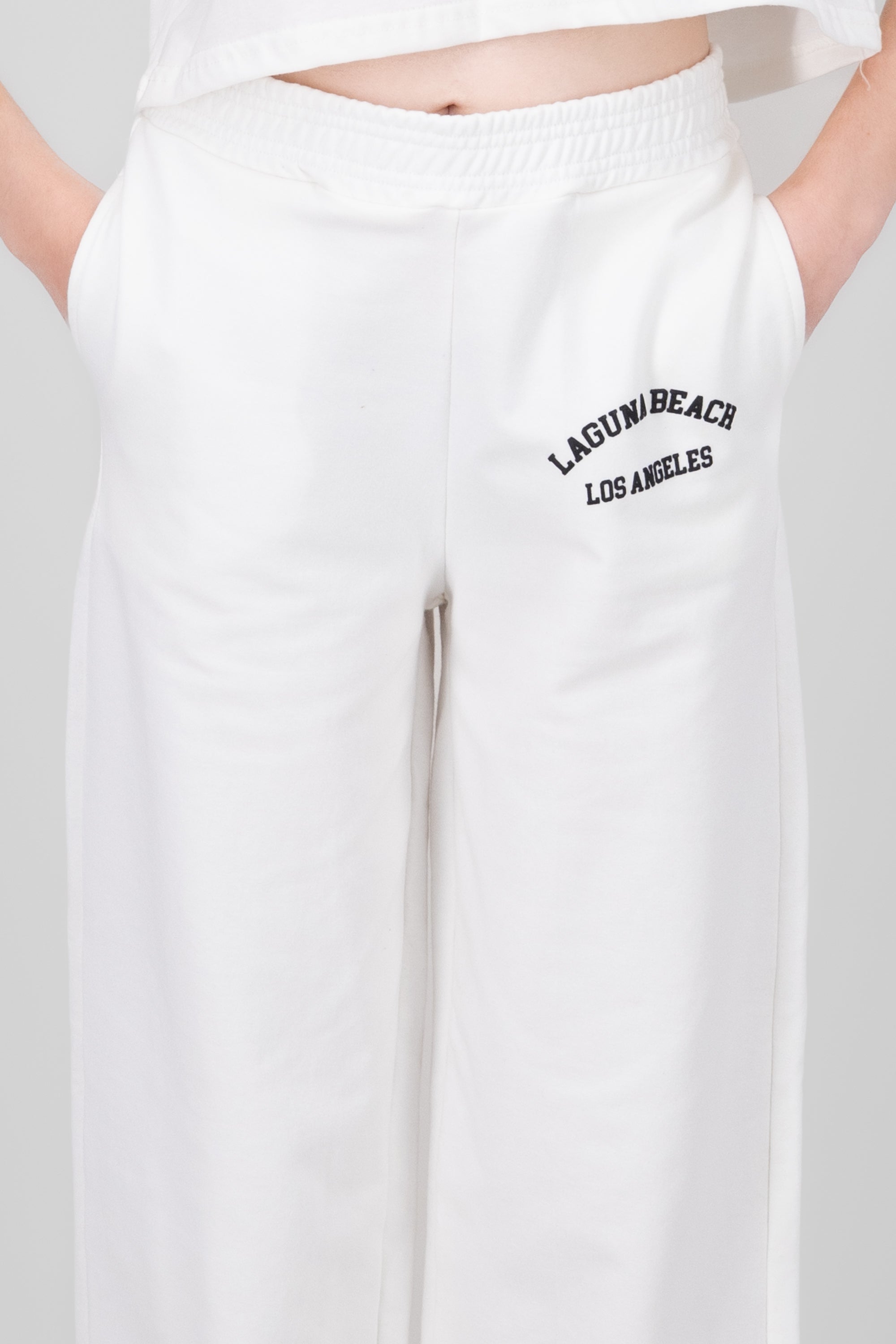 Jogger estampado laguna beach BLANCO