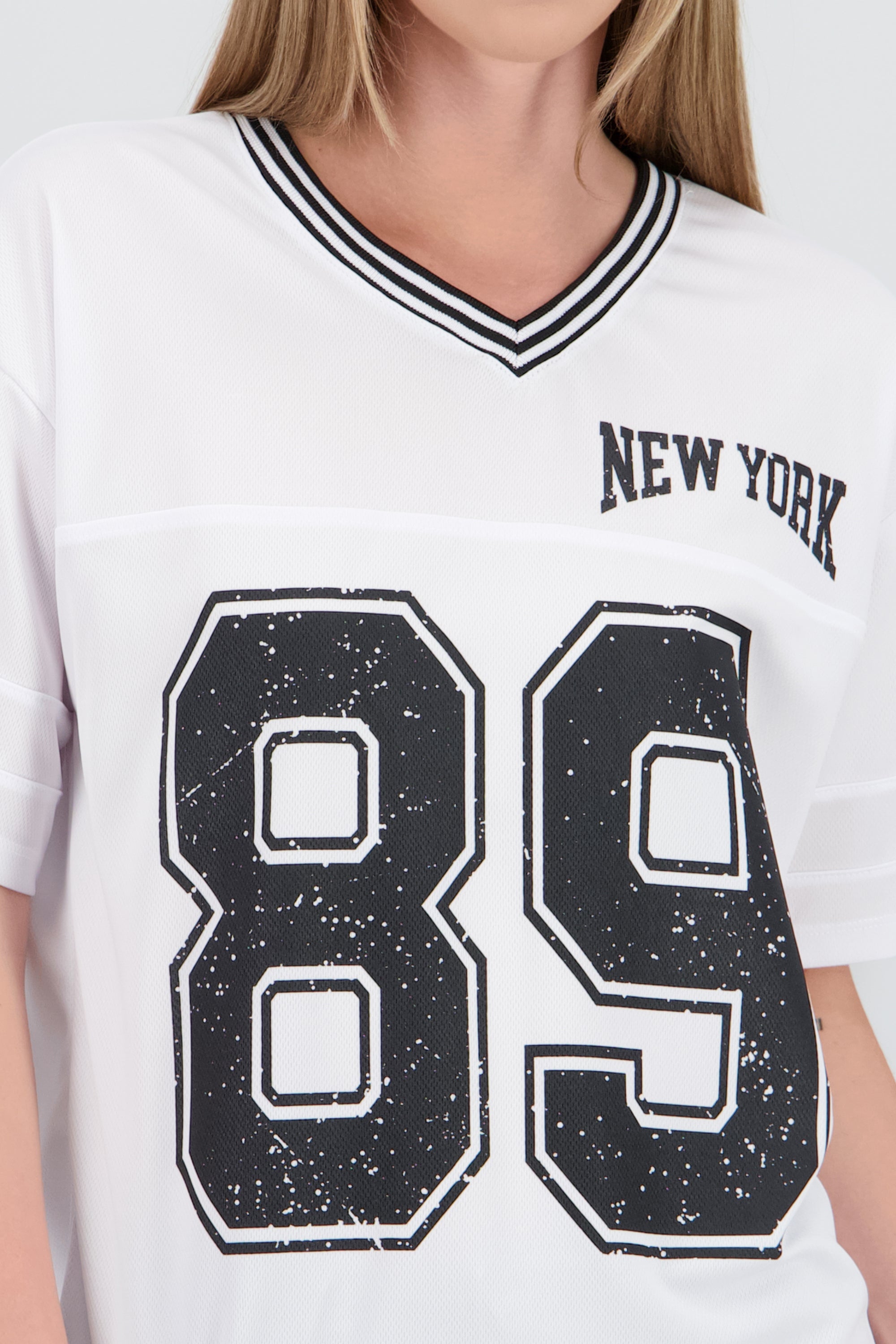 Playera oversize estampado numero