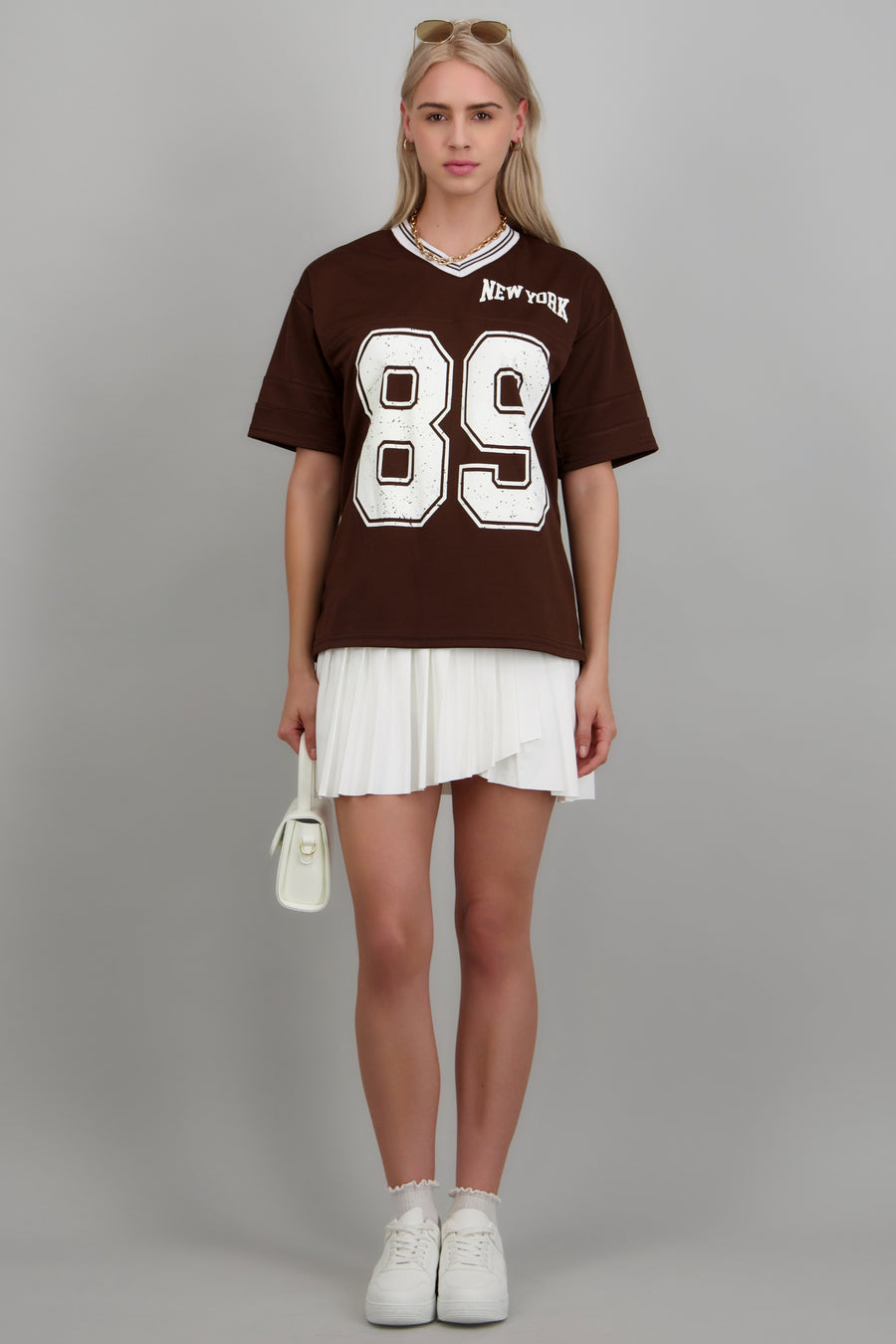 Playera oversized estampado numero