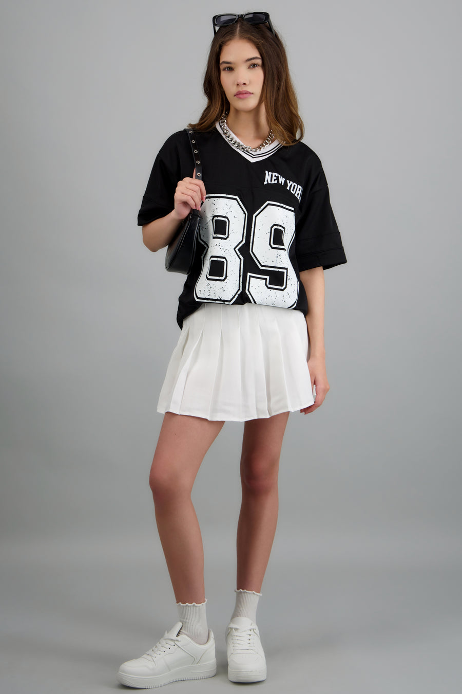 Playera oversized estampado numero