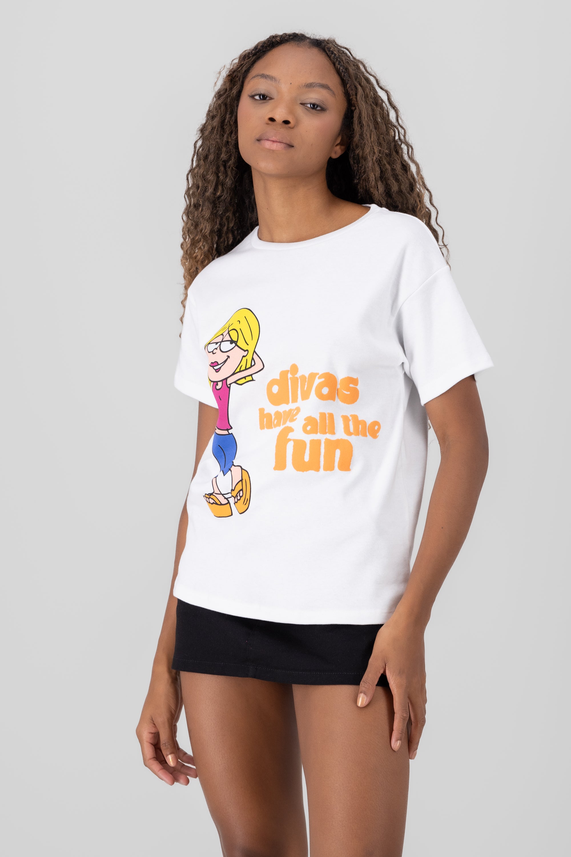 Playera Lizzie McGuire manga corta BLANCO