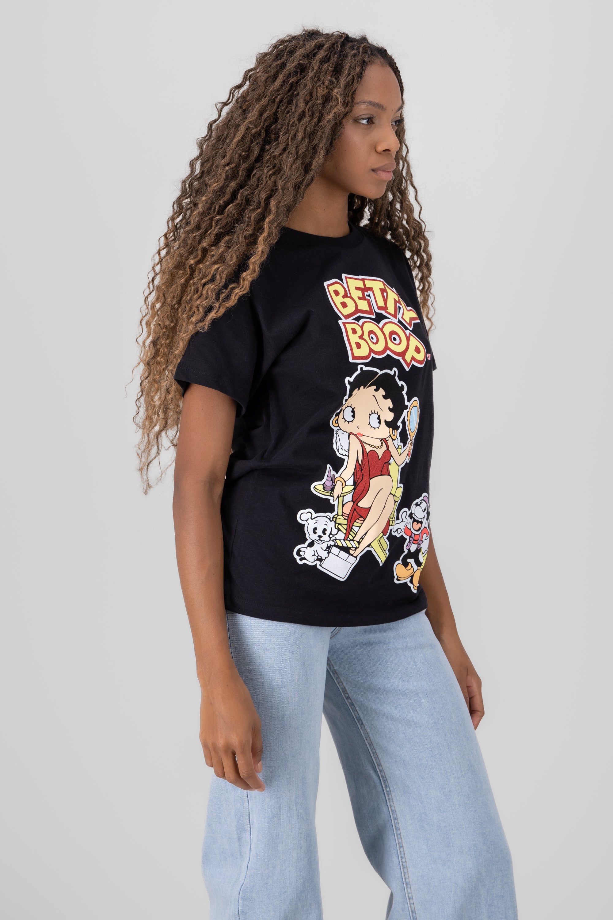 Playera betty  boop cine NEGRO