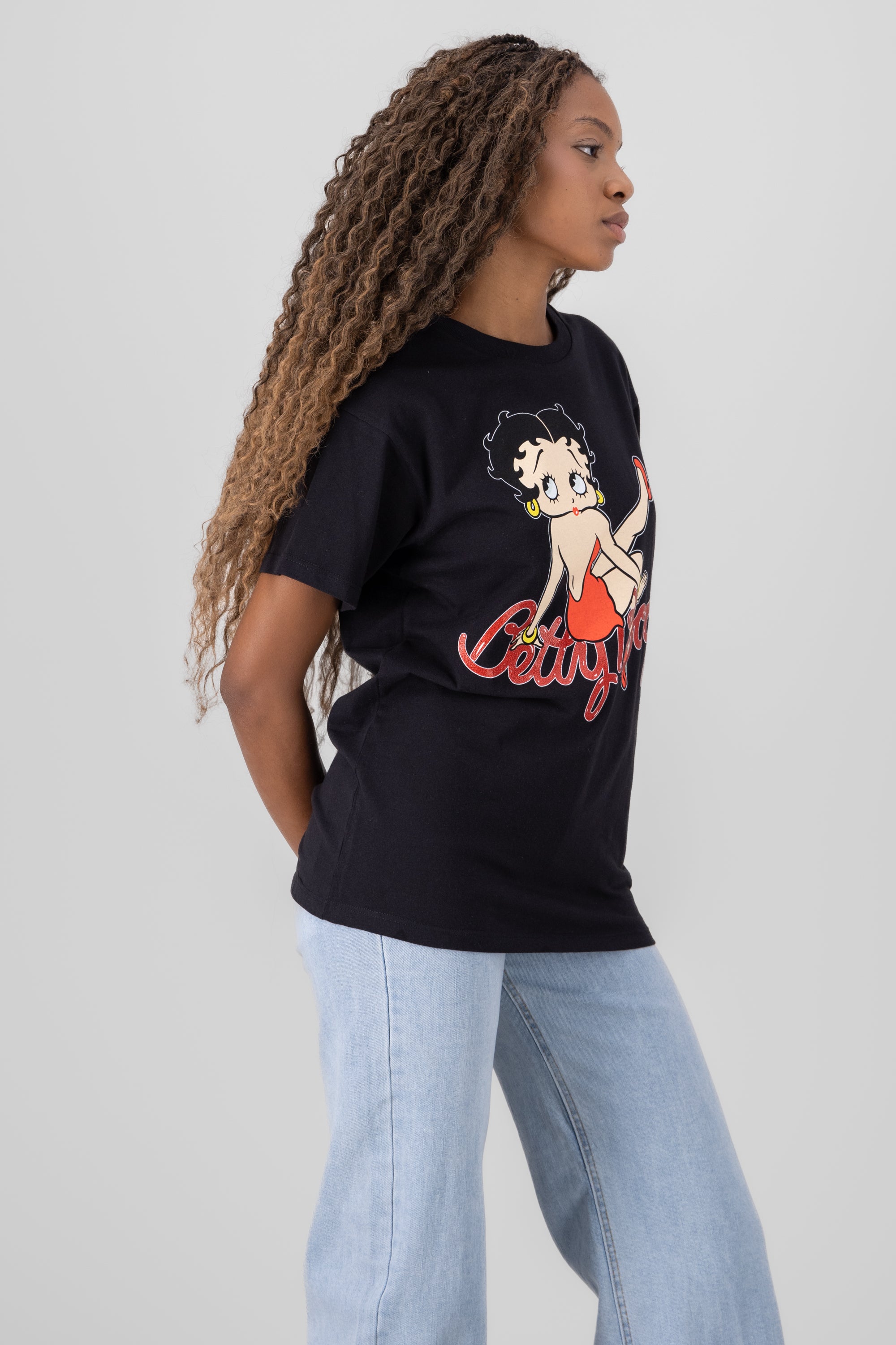 Playera betty boop glossy NEGRO