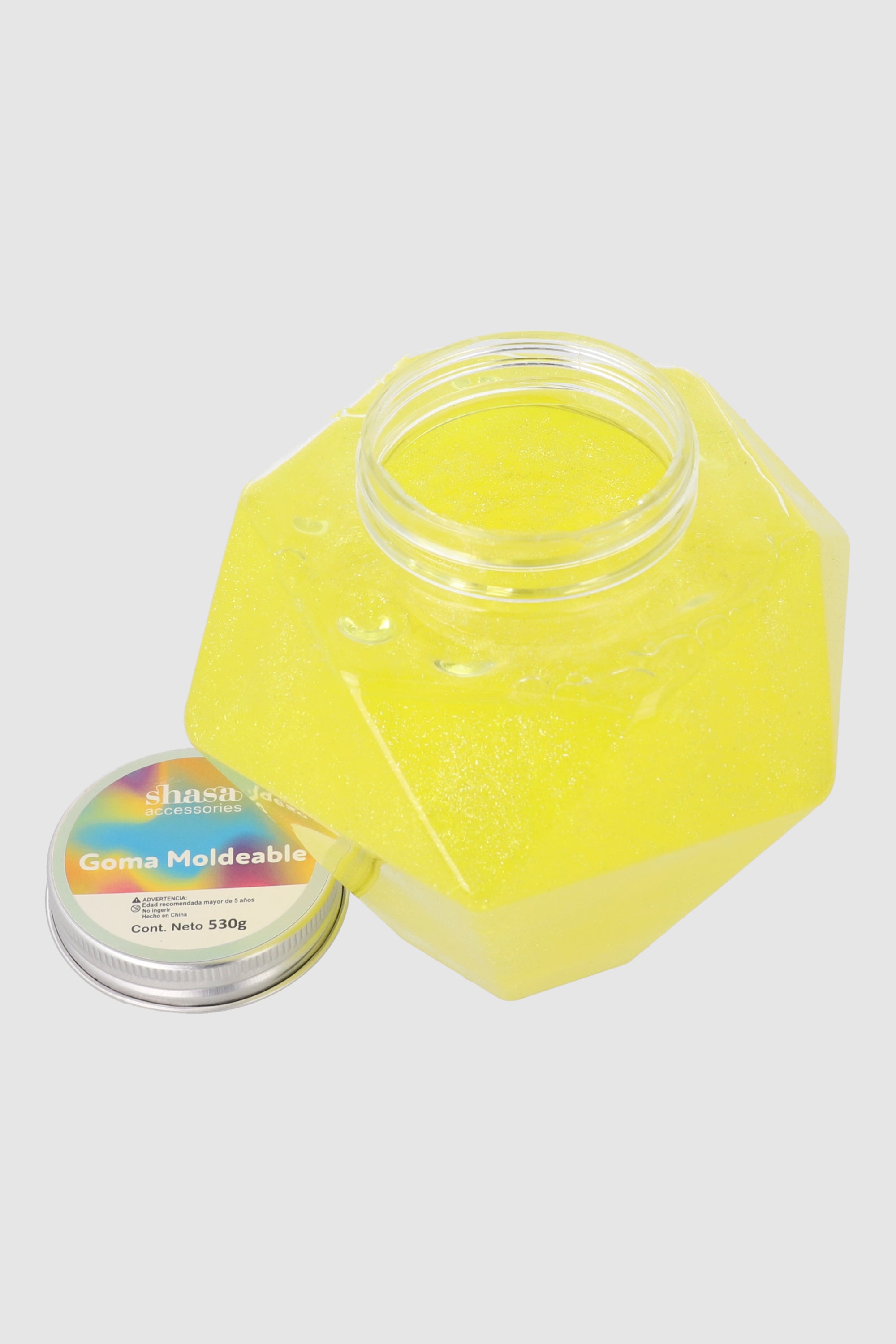 Slime diamante neon AMARILLO