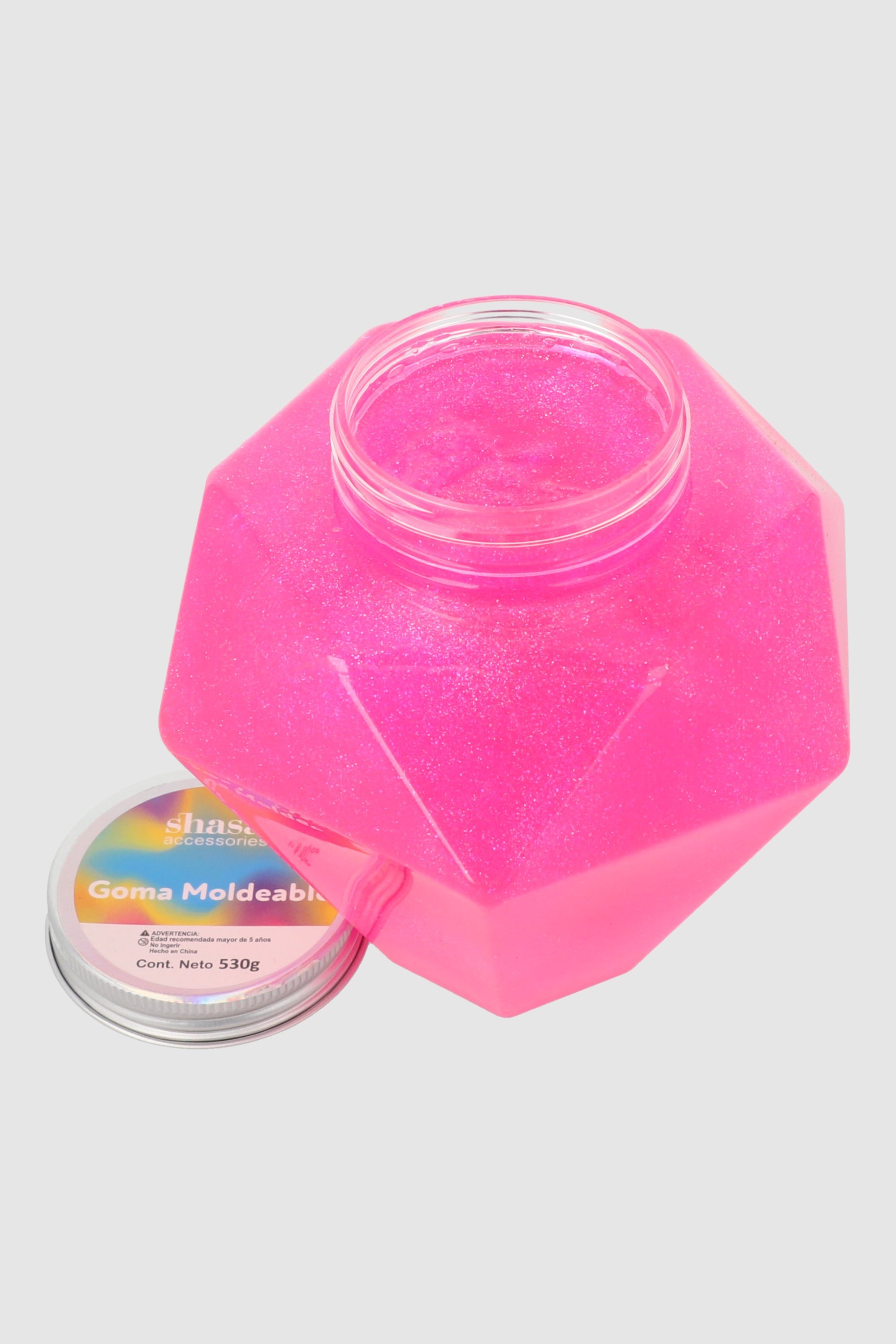 Slime diamante neon ROSA