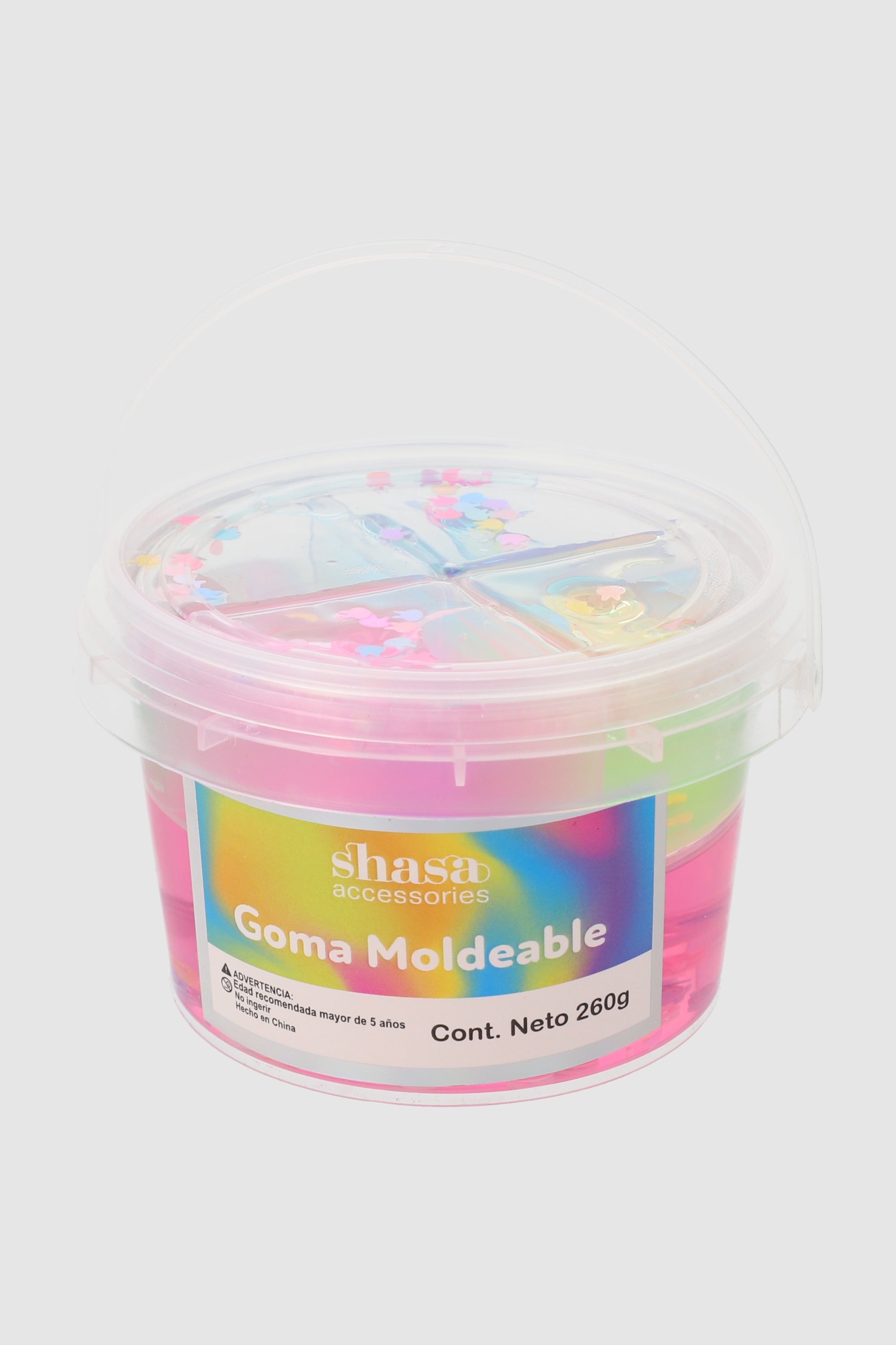 Slime cubeta solores glitter MULTICOLOR