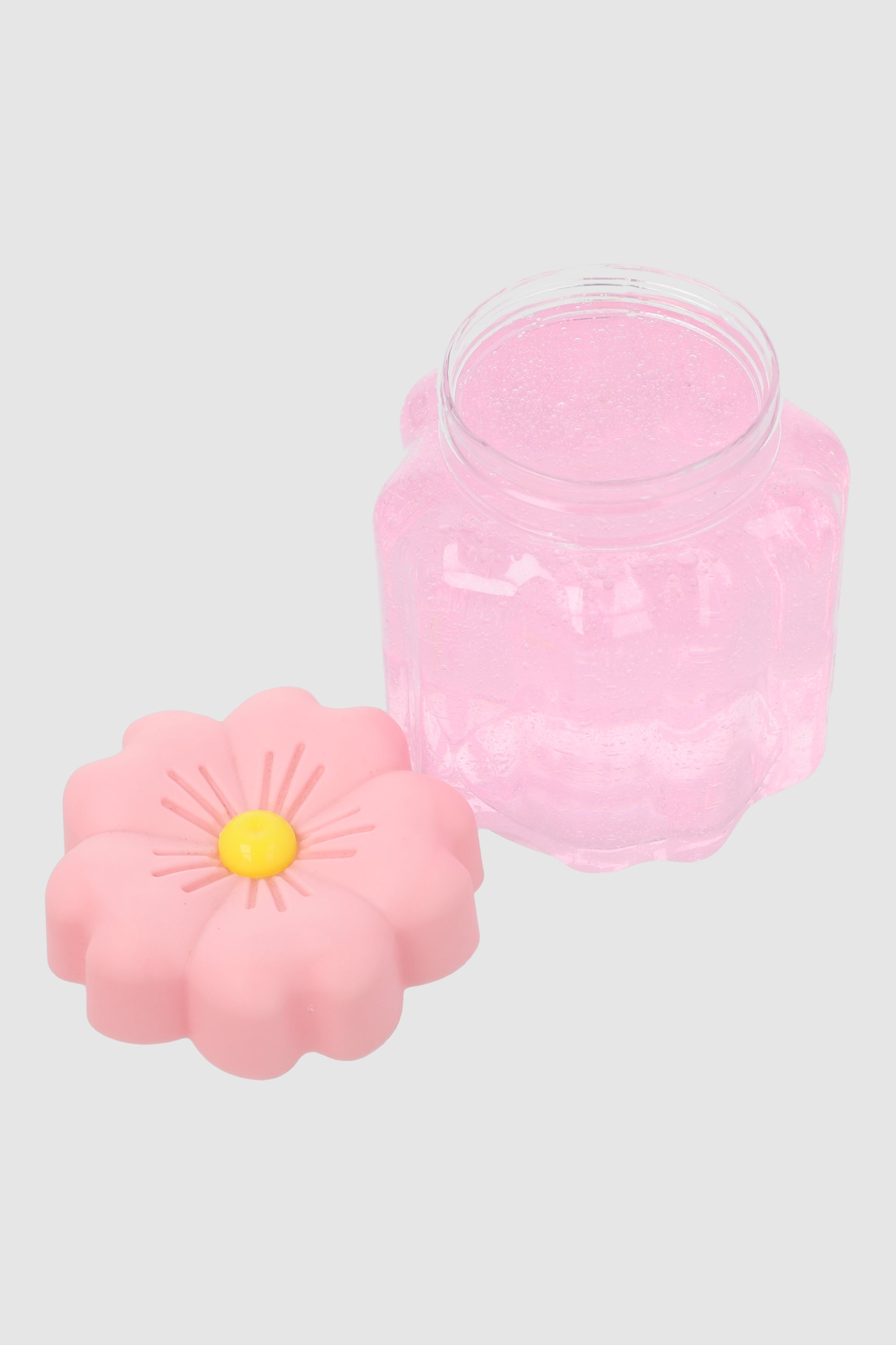 Slime bote tapa flor 3D ROSA