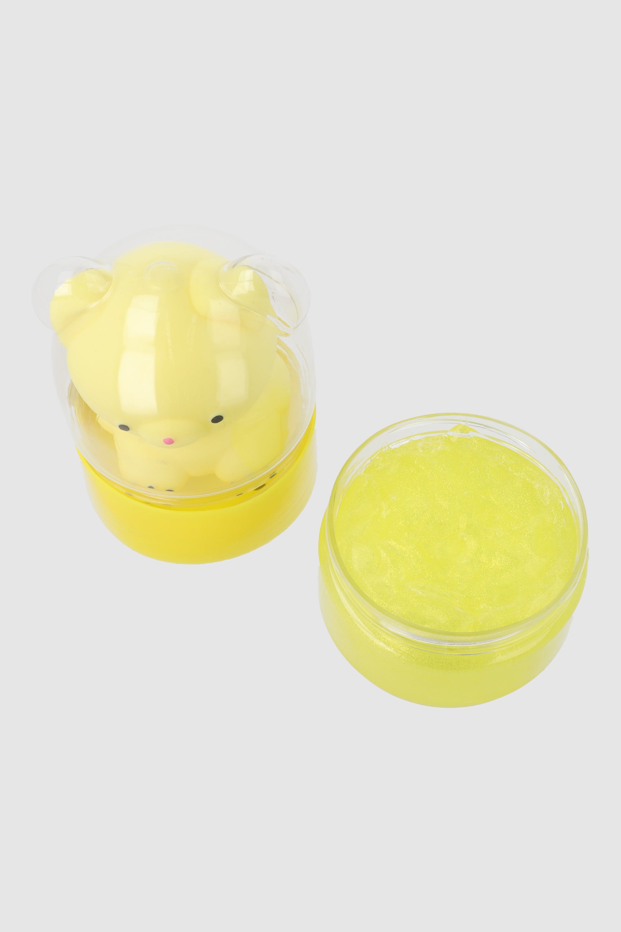 Slime con squishy oso encapusulado AMARILLO