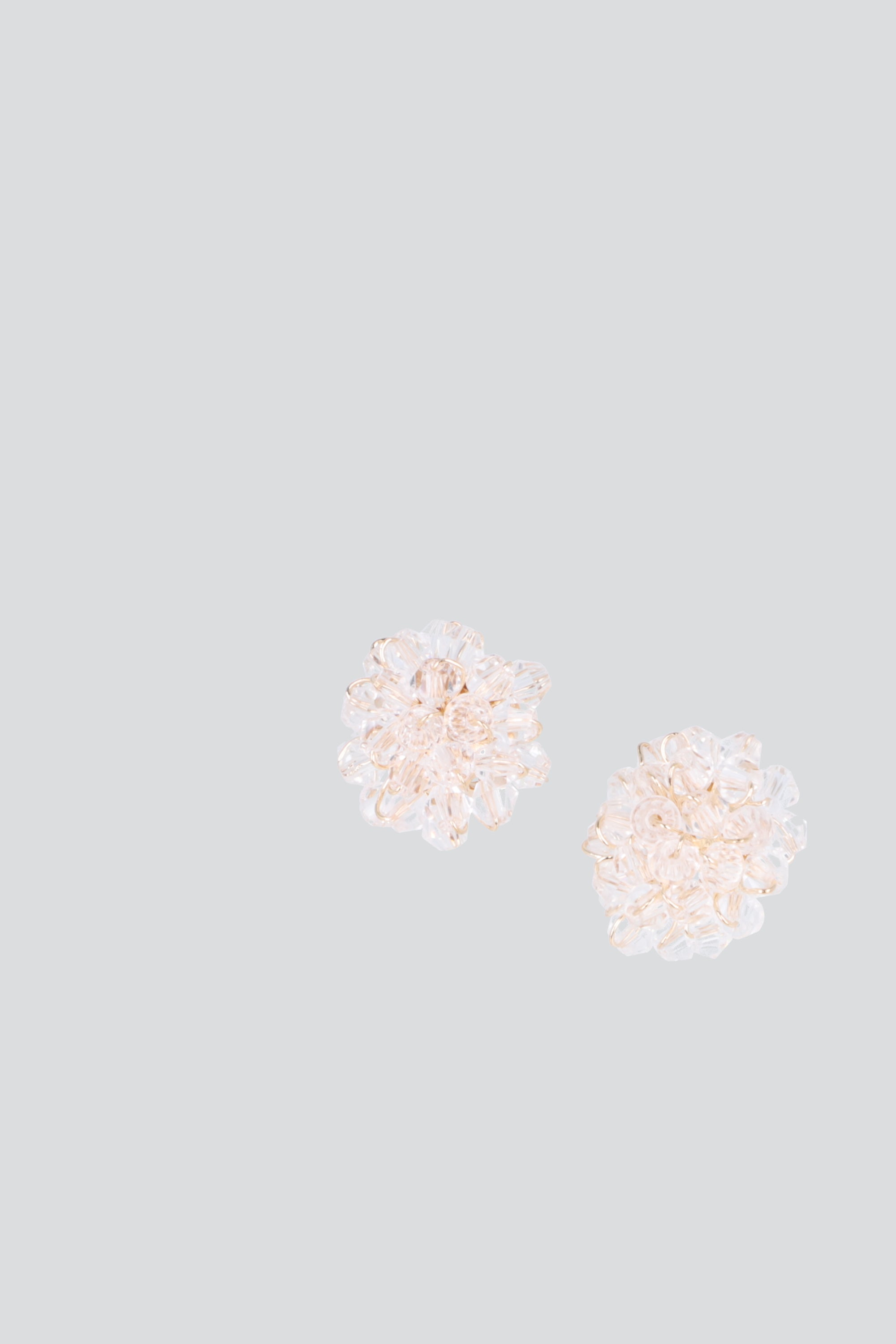 Aretes circulo beads TRANSPARENTE