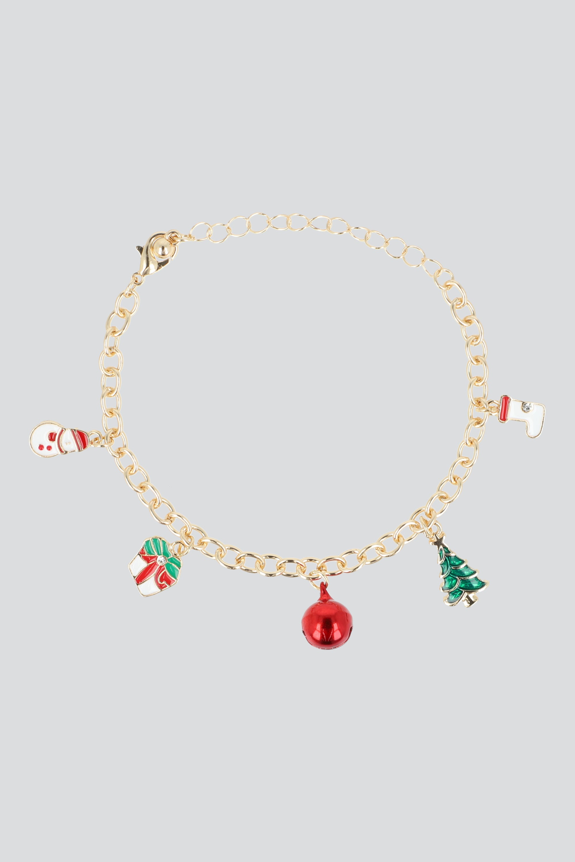 PULSERA CHARMS NAVIDAD ORO