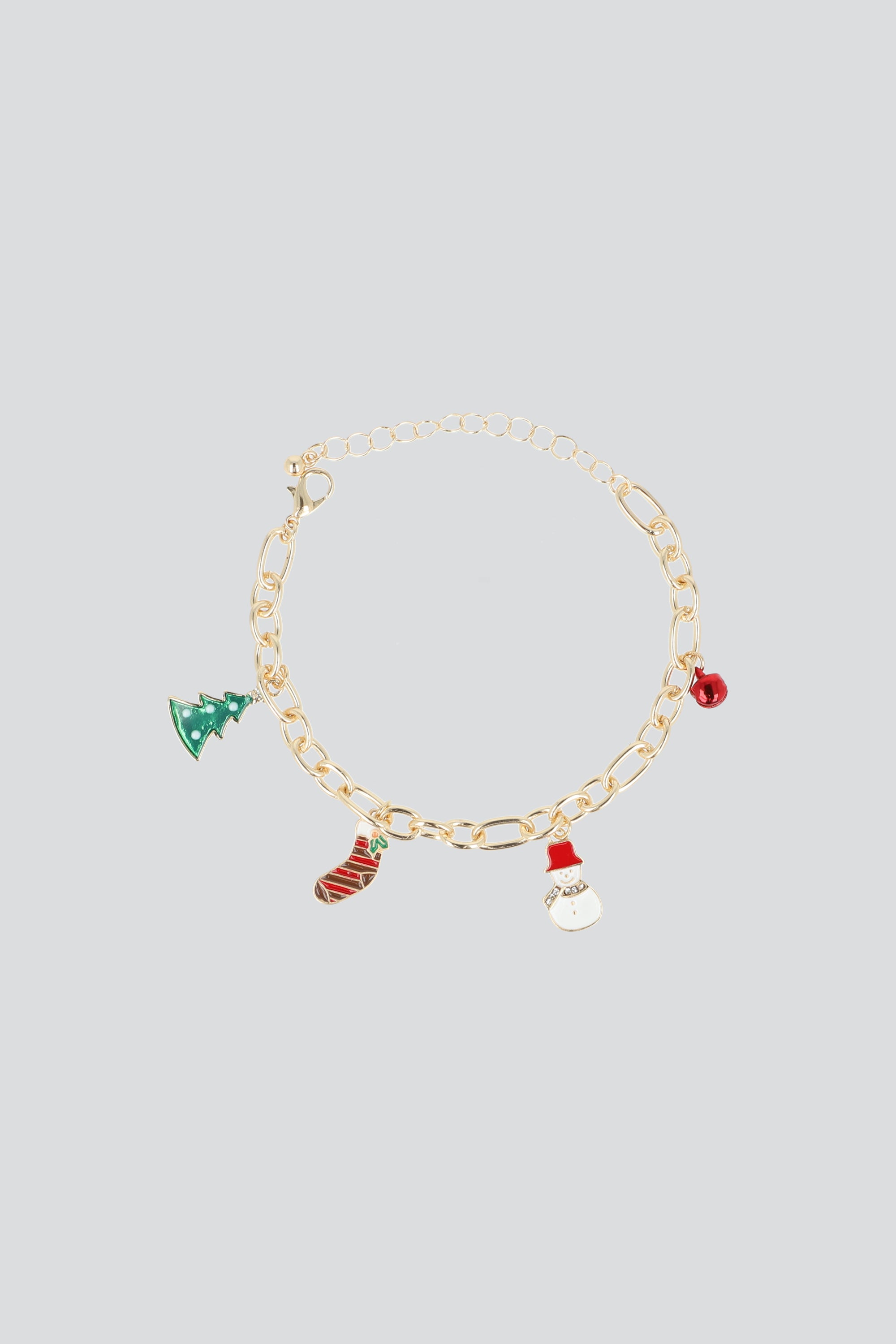 PULSERA CHARMS NAVIDAD ORO