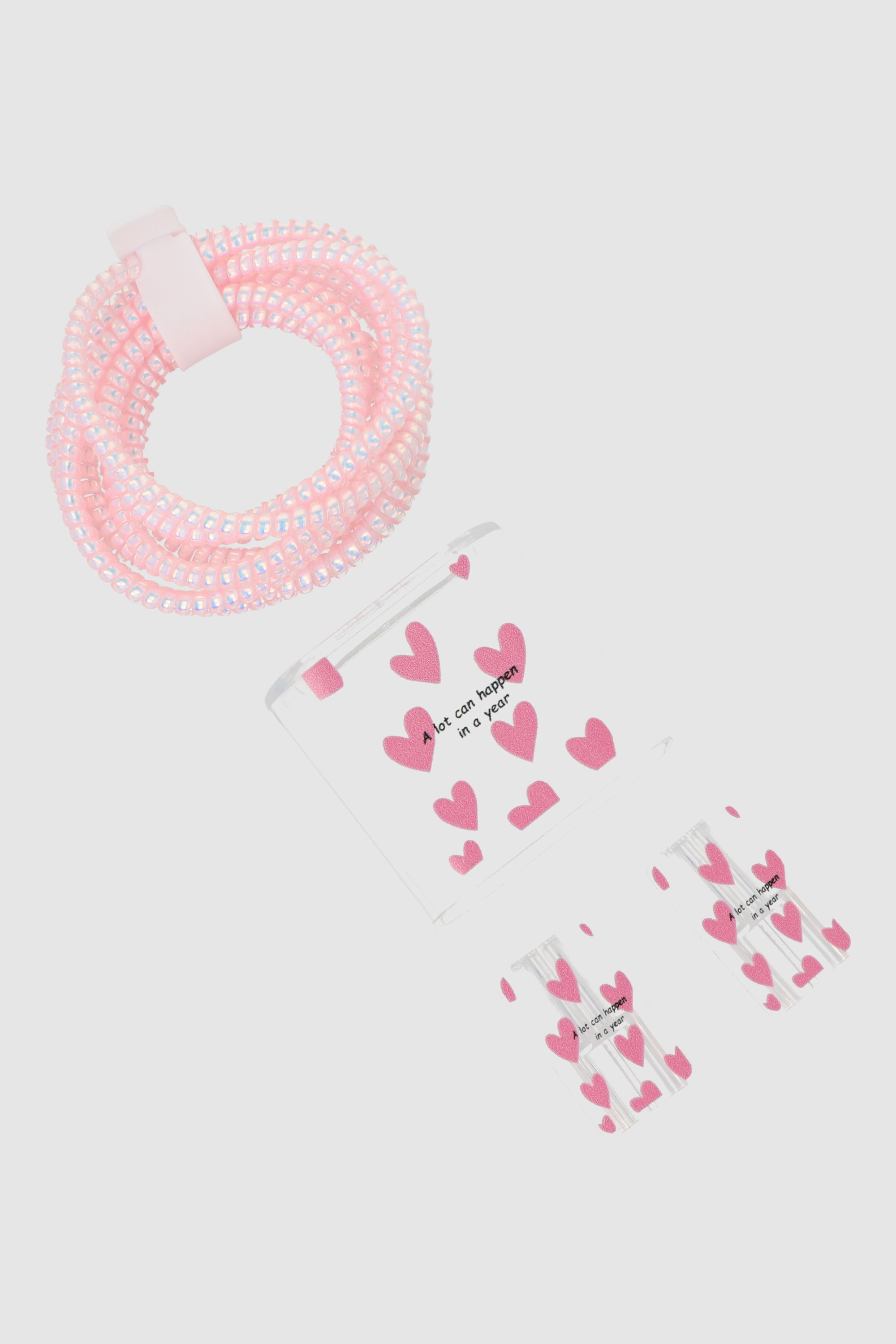 Set cubre cargador corazones