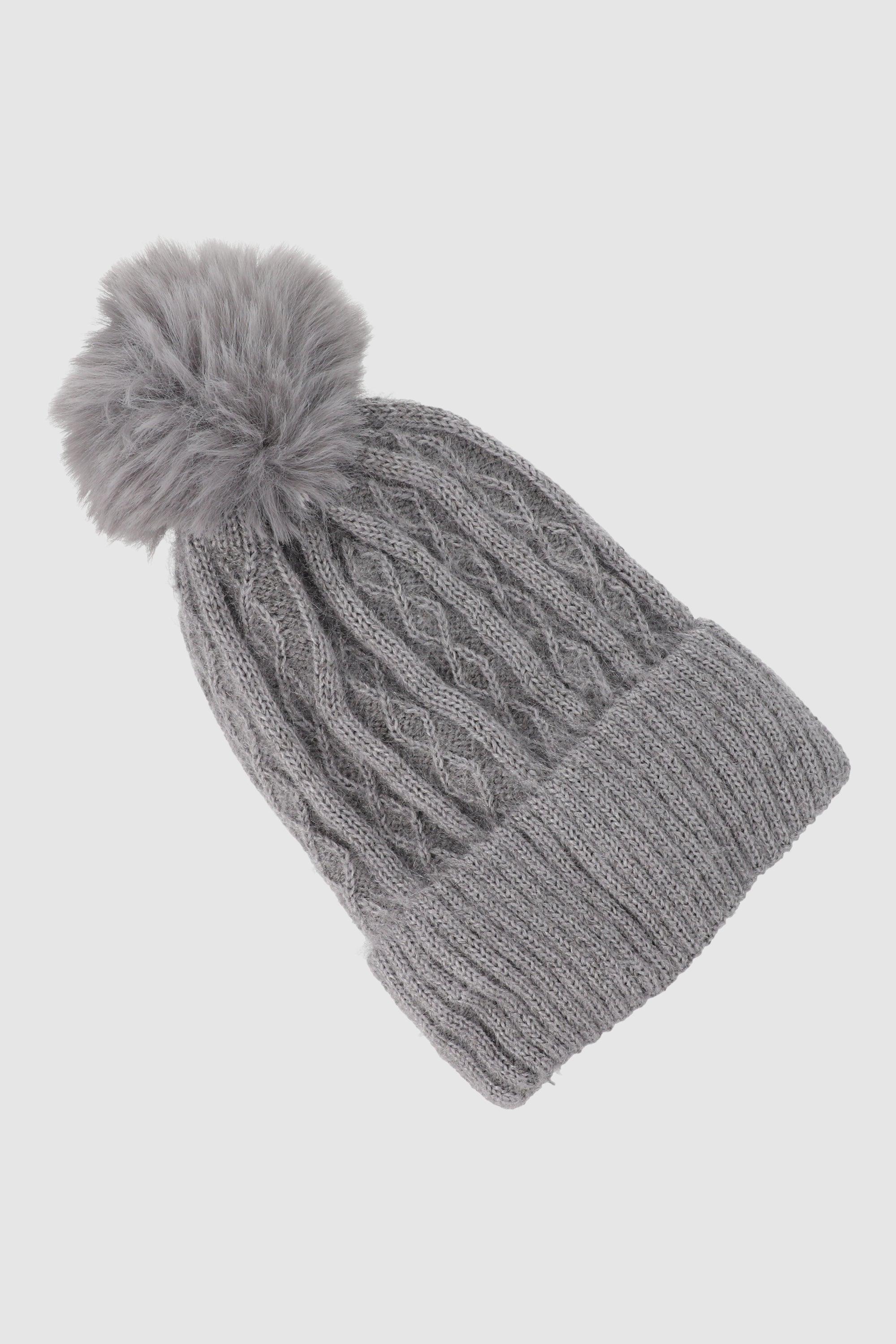 Beanie tejido jaspe GRIS