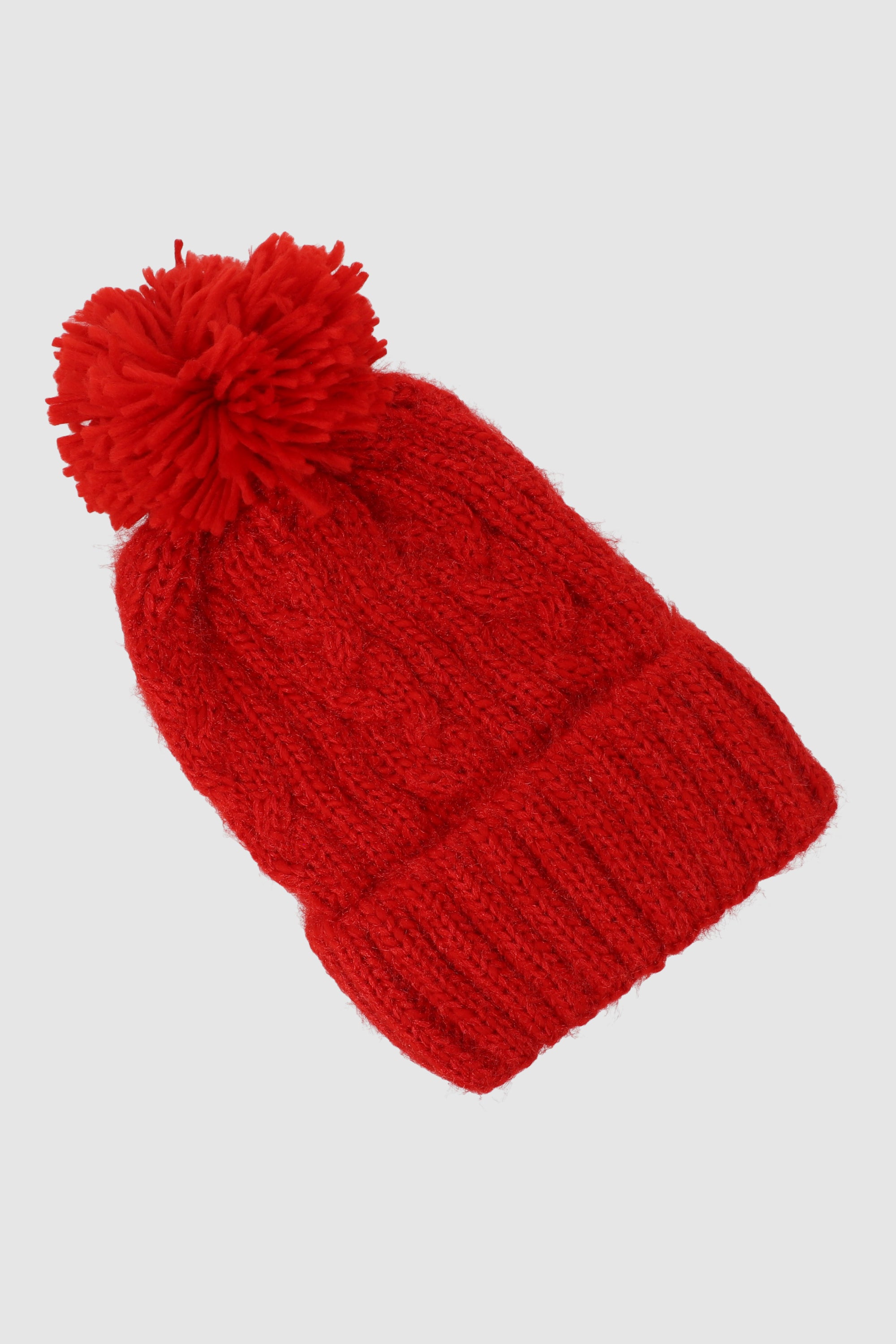 Beanie tejido jaspe ROJO