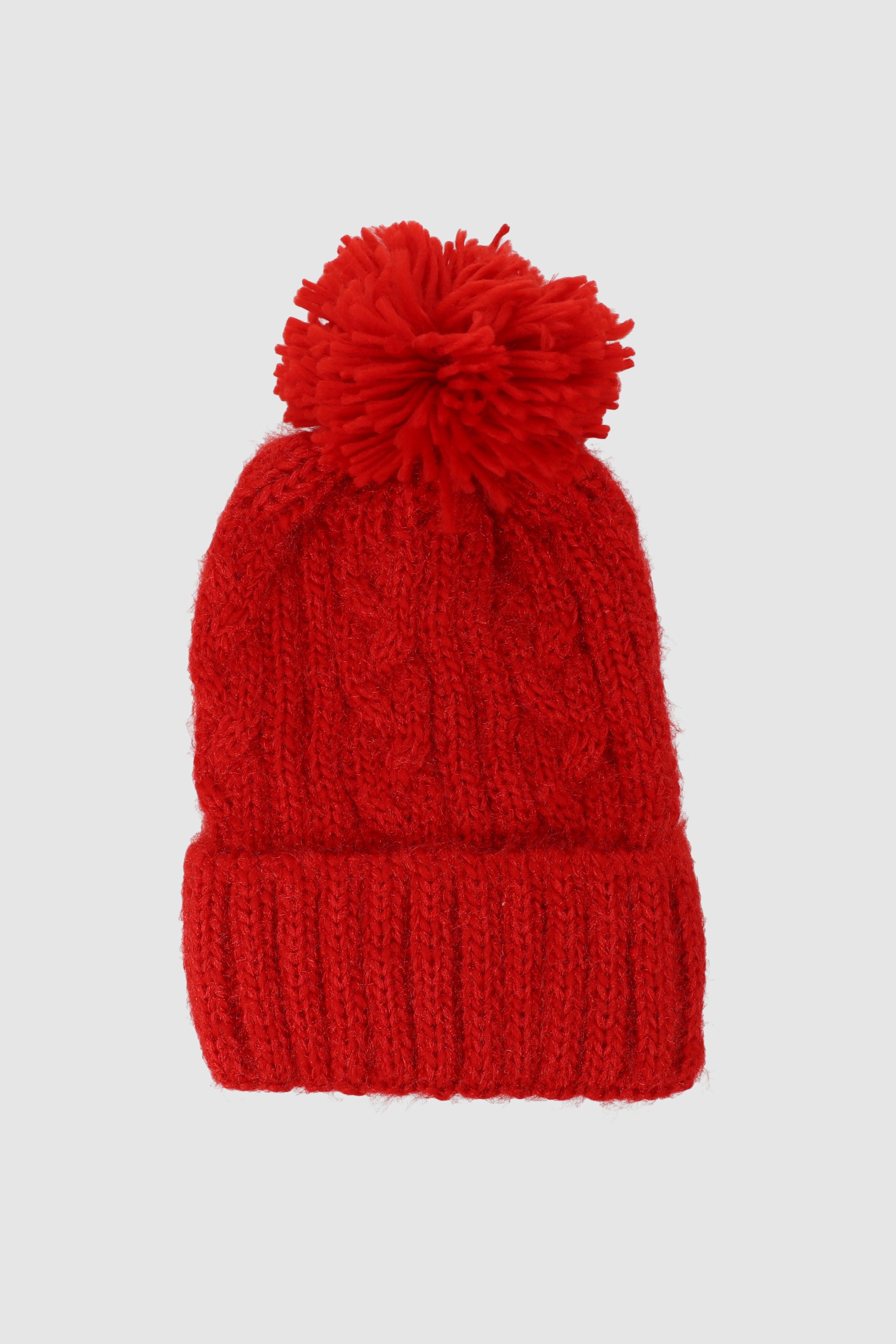 Beanie tejido jaspe ROJO