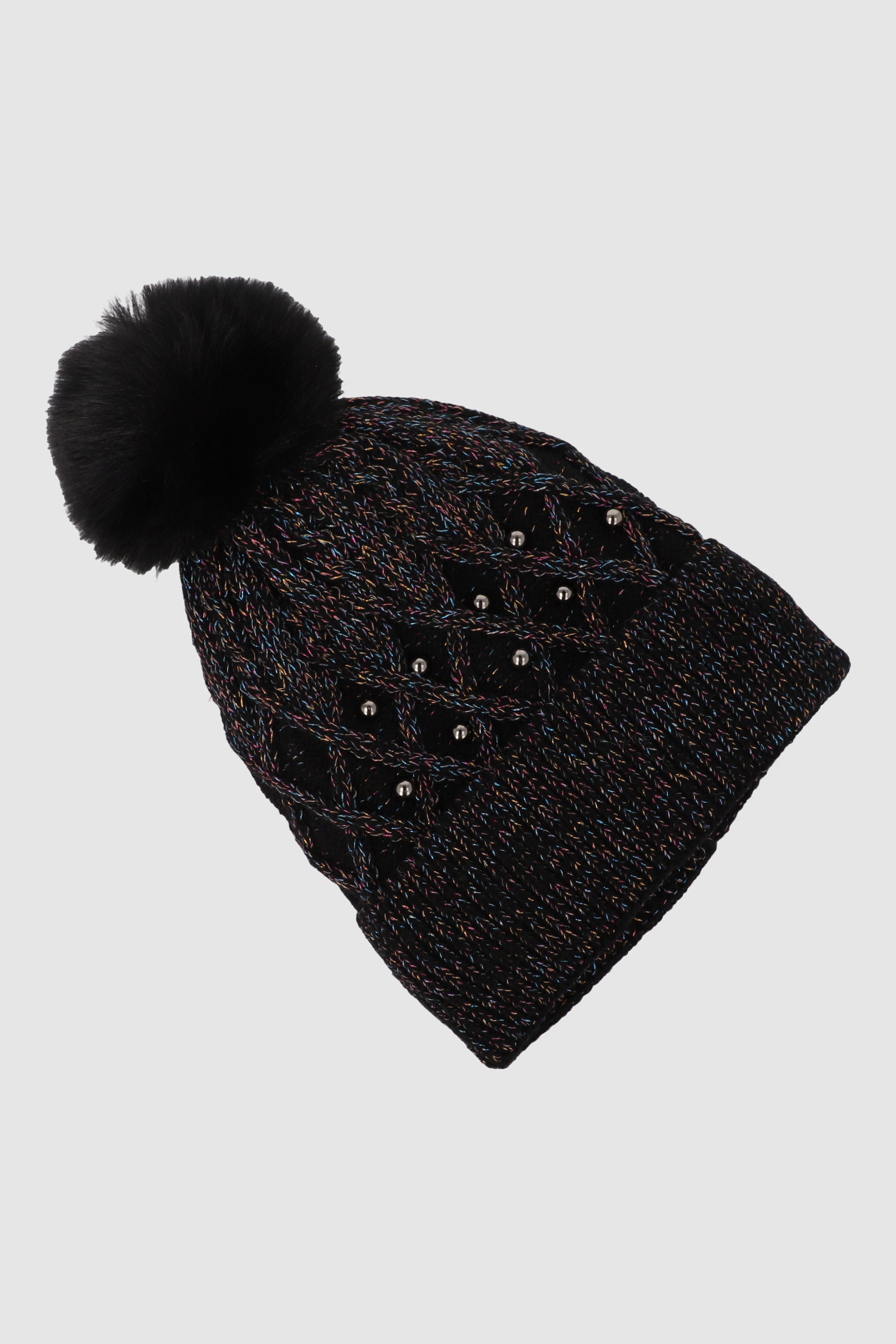 Beanie efecto multicolor NEGRO