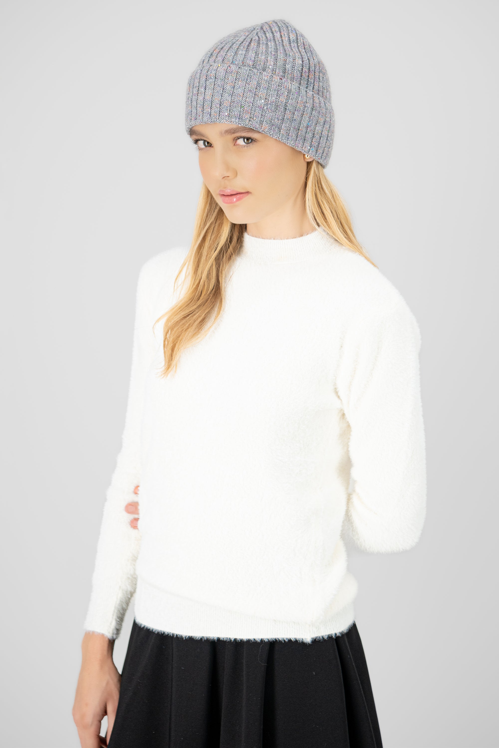 Beanie jaspe GRIS